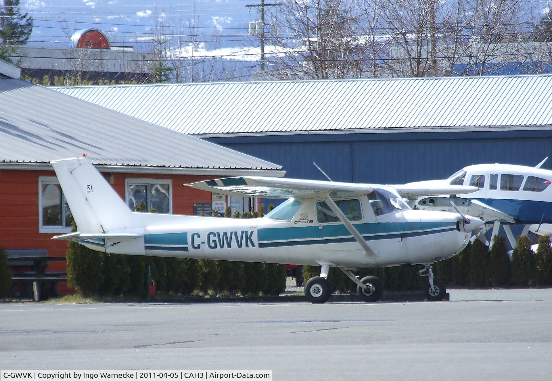 C-GWVK, 1974 Cessna 150L C/N 15075630, Cessna 150L at Courtenay Airpark, Courtenay BC