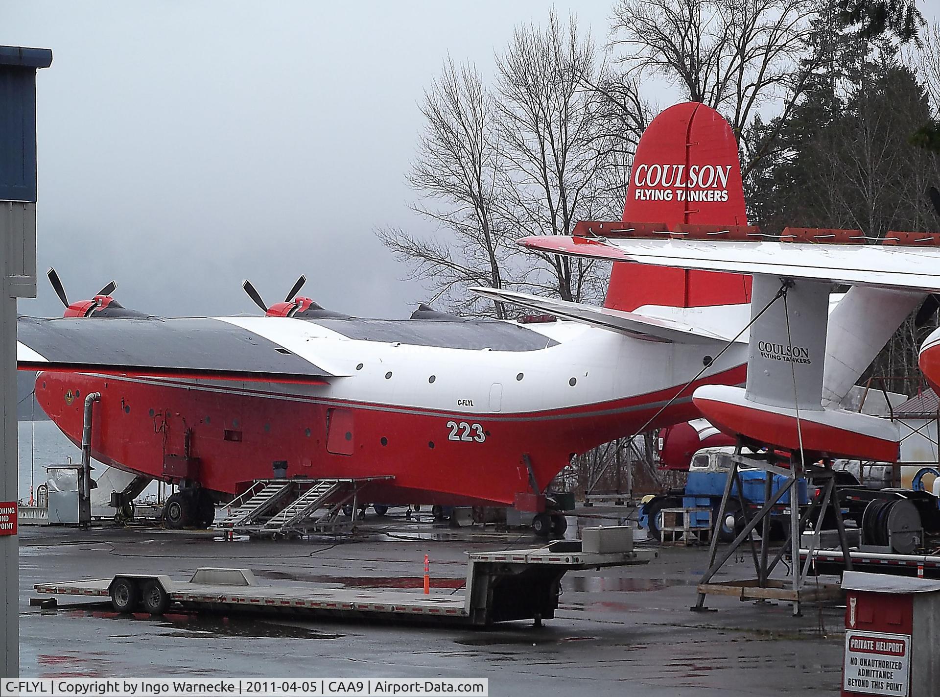C-FLYL, 1945 Martin JRM-3 Mars C/N 76823, Martin JRM-3 Mars of Coulson Flying Tankers at Sproat Lake