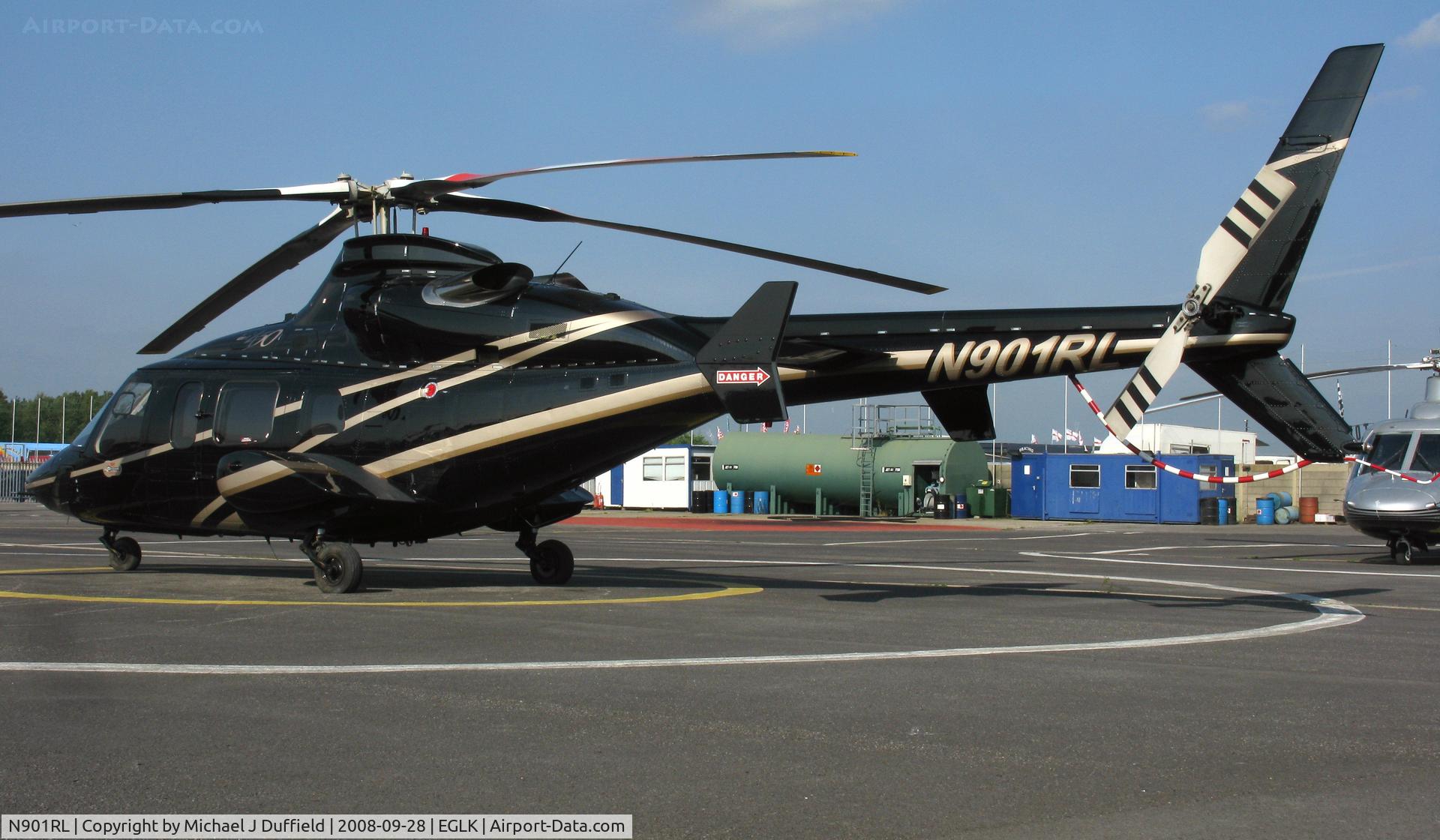 N901RL, 2001 Bell 430 C/N 49078, Bell 430 helicopter seen at its Blackbushe home on 28th September 2008