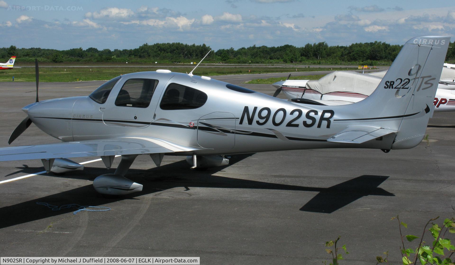 N902SR, 2007 Cirrus SR22 GTS C/N 2356, Another N-reg Cirrus SR-22 as a welcome visitor to Blackbushe on 7th June 2008