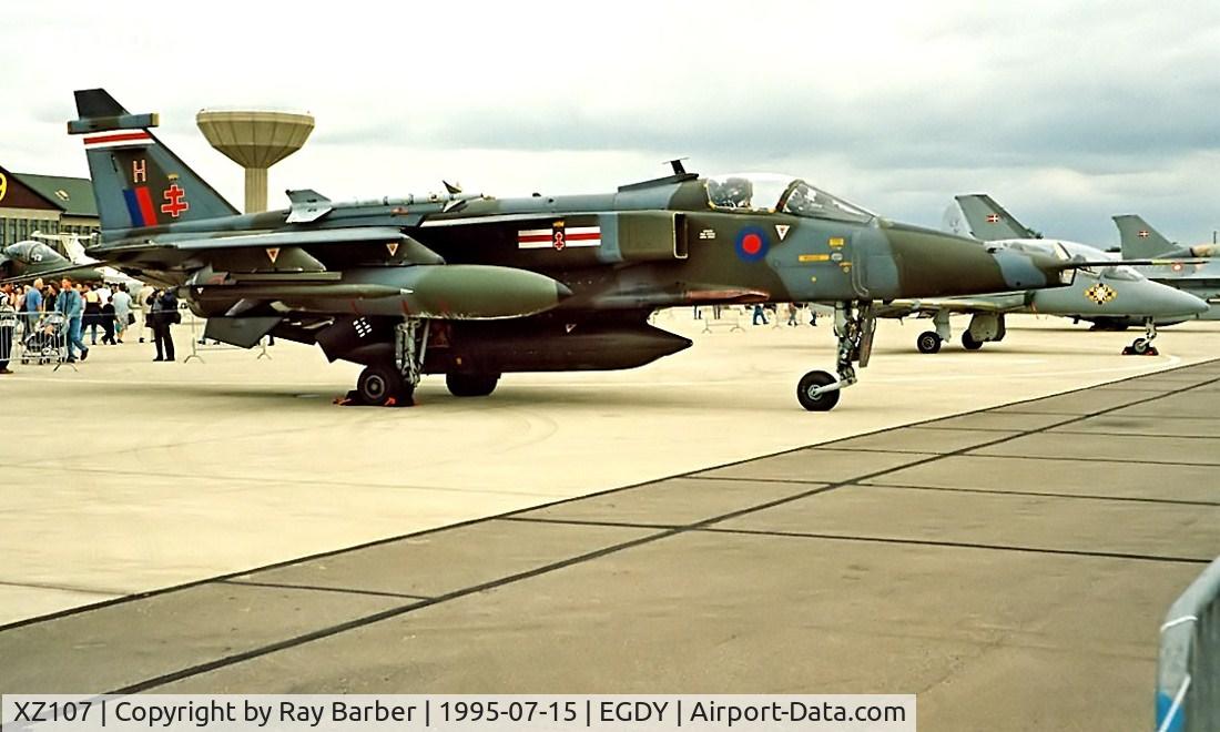 XZ107, 1976 Sepecat Jaguar GR.1A C/N S.108, Sepecat Jaguar GR.1A [S-108](RAF) RNAS Yeovilton~G 15/07/1995
