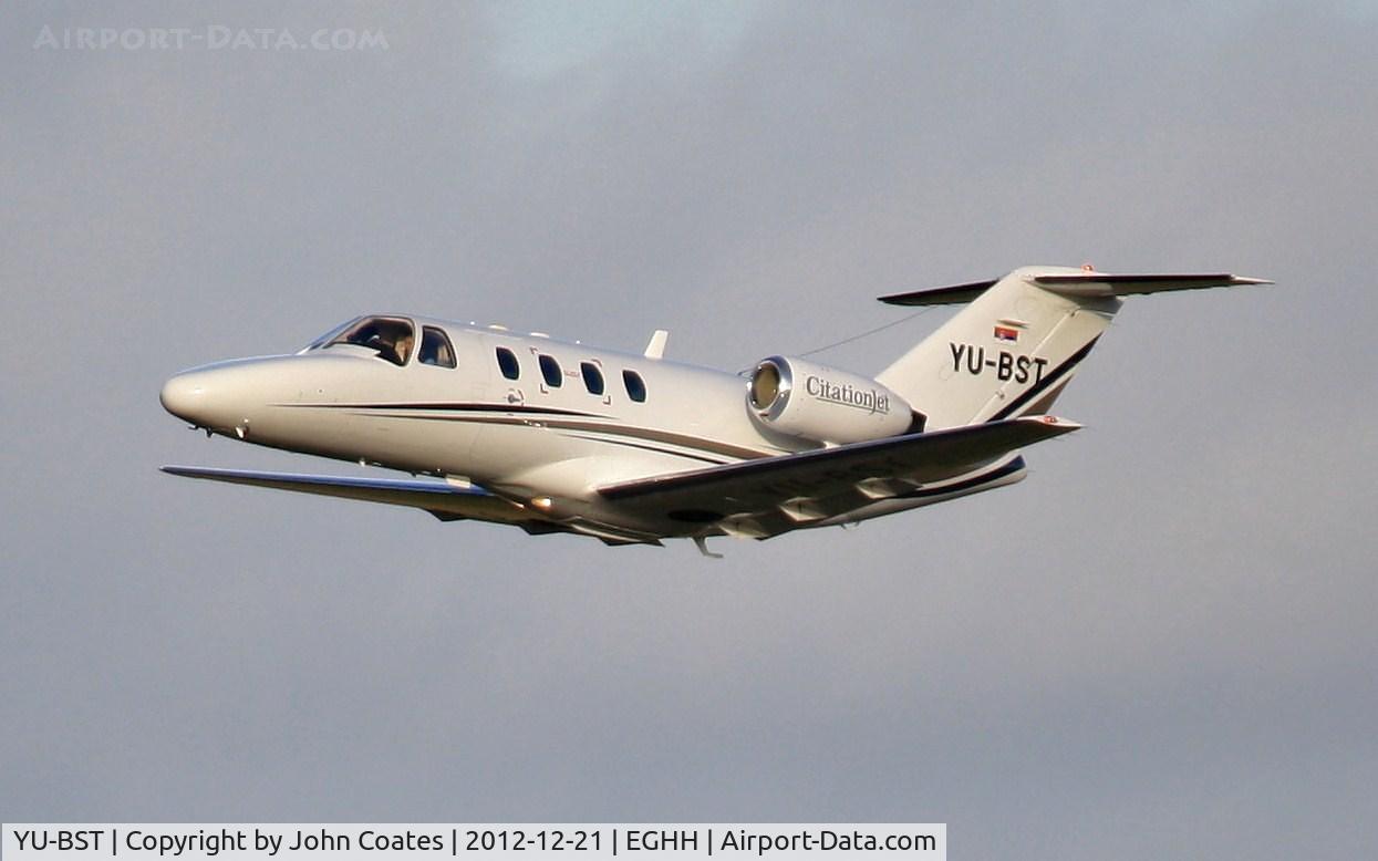 YU-BST, 1993 Cessna 525 CitationJet CJ1 C/N 525-0022, ex G-THNX departing.