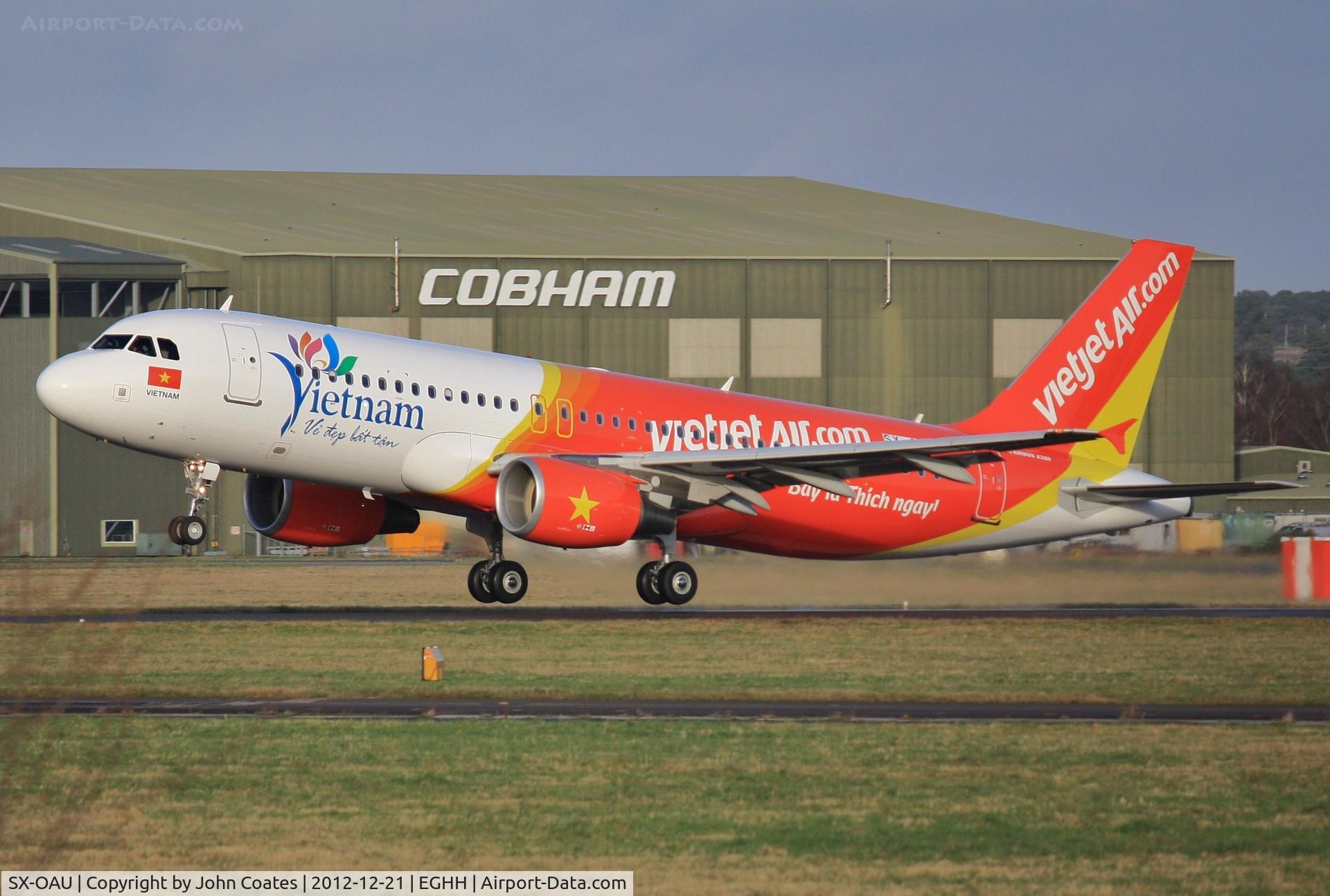 SX-OAU, 2010 Airbus A320-232 C/N 4193, Departing back to Athens prior delivery after respray into VietJet Air colours.