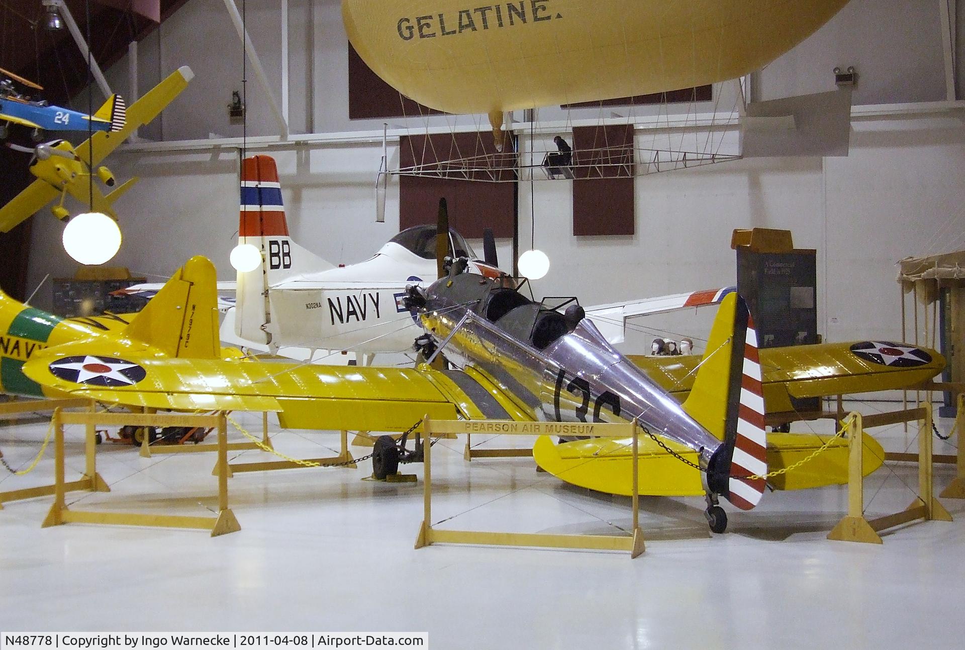 N48778, 1941 Ryan Aeronautical ST3KR C/N 1057, Ryan ST3KR (PT-22 Recruit) at the Pearson Air Museum, Vancouver WA