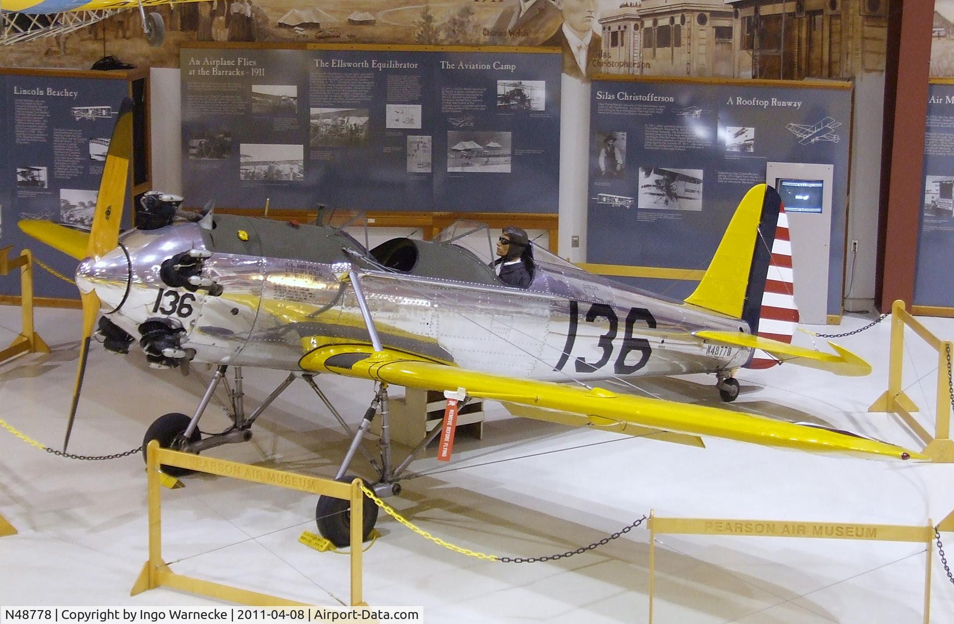 N48778, 1941 Ryan Aeronautical ST3KR C/N 1057, Ryan ST3KR (PT-22 Recruit) at the Pearson Air Museum, Vancouver WA