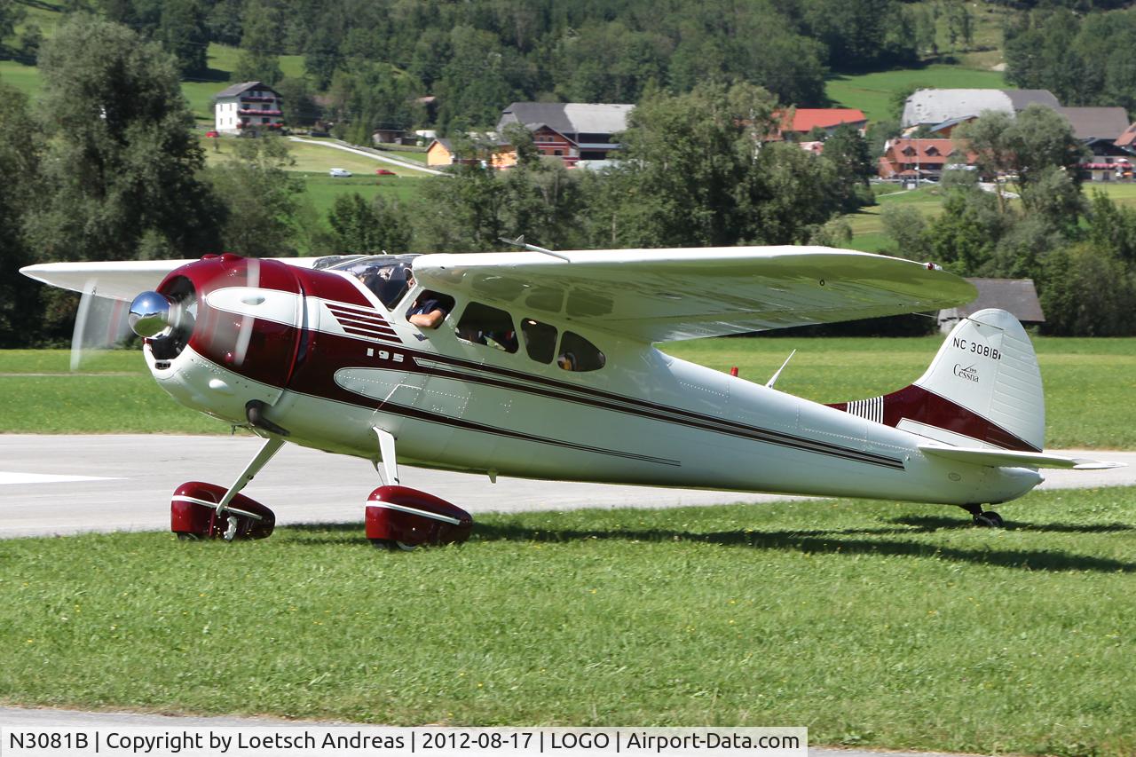 N3081B, 1952 Cessna 195B Businessliner C/N 7966, Cessna 195