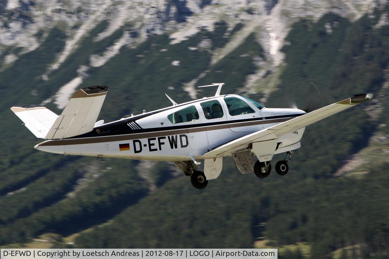 D-EFWD, Beech V35B Bonanza Bonanza C/N D-10347, Beech V tail