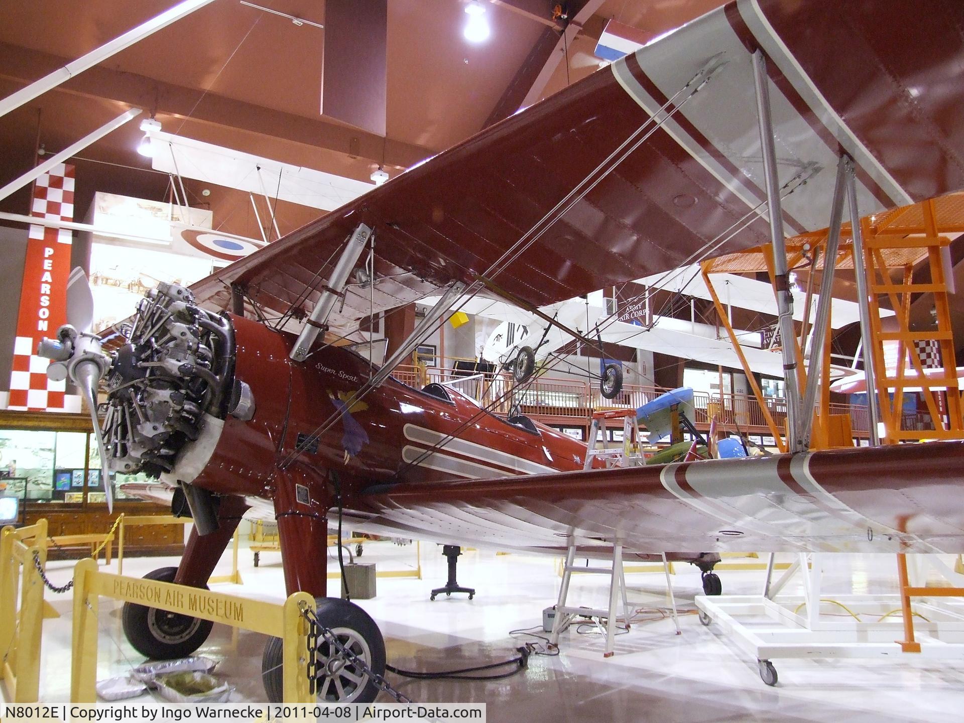 N8012E, Boeing A75N1 C/N 75-3040-A4, Boeing / Mehrer A75N1 at the Pearson Air Museum, Vancouver WA