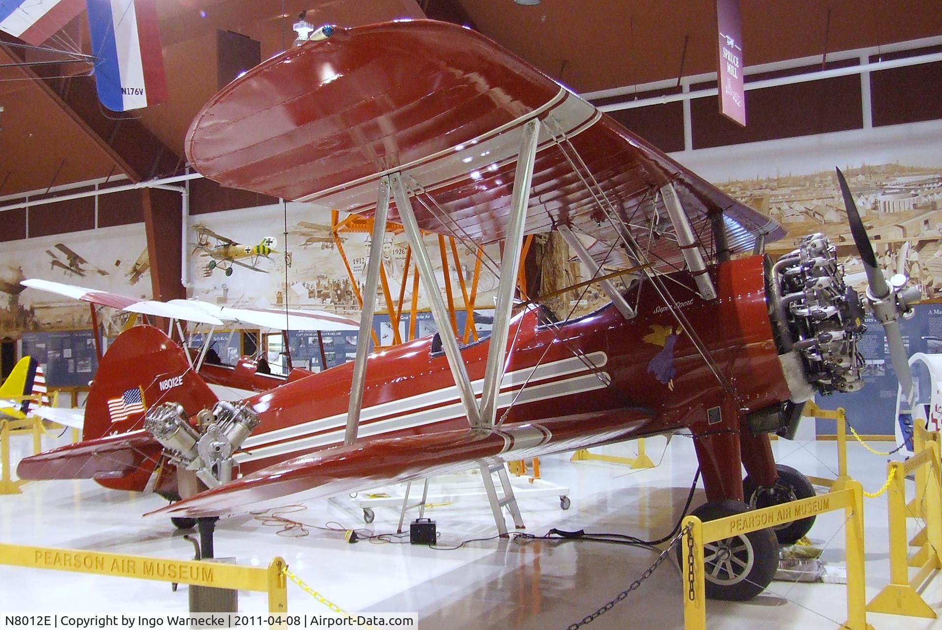 N8012E, Boeing A75N1 C/N 75-3040-A4, Boeing / Mehrer A75N1 at the Pearson Air Museum, Vancouver WA