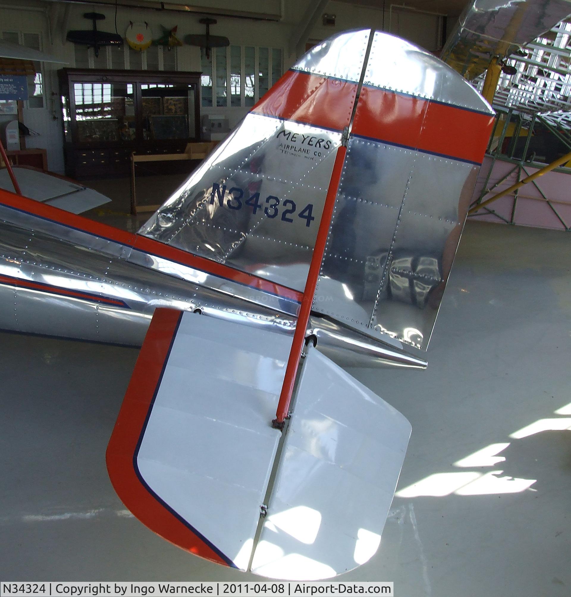N34324, 1942 Meyers OTW-160 C/N 69, Meyers OTW-160 at the Pearson Air Museum, Vancouver WA
