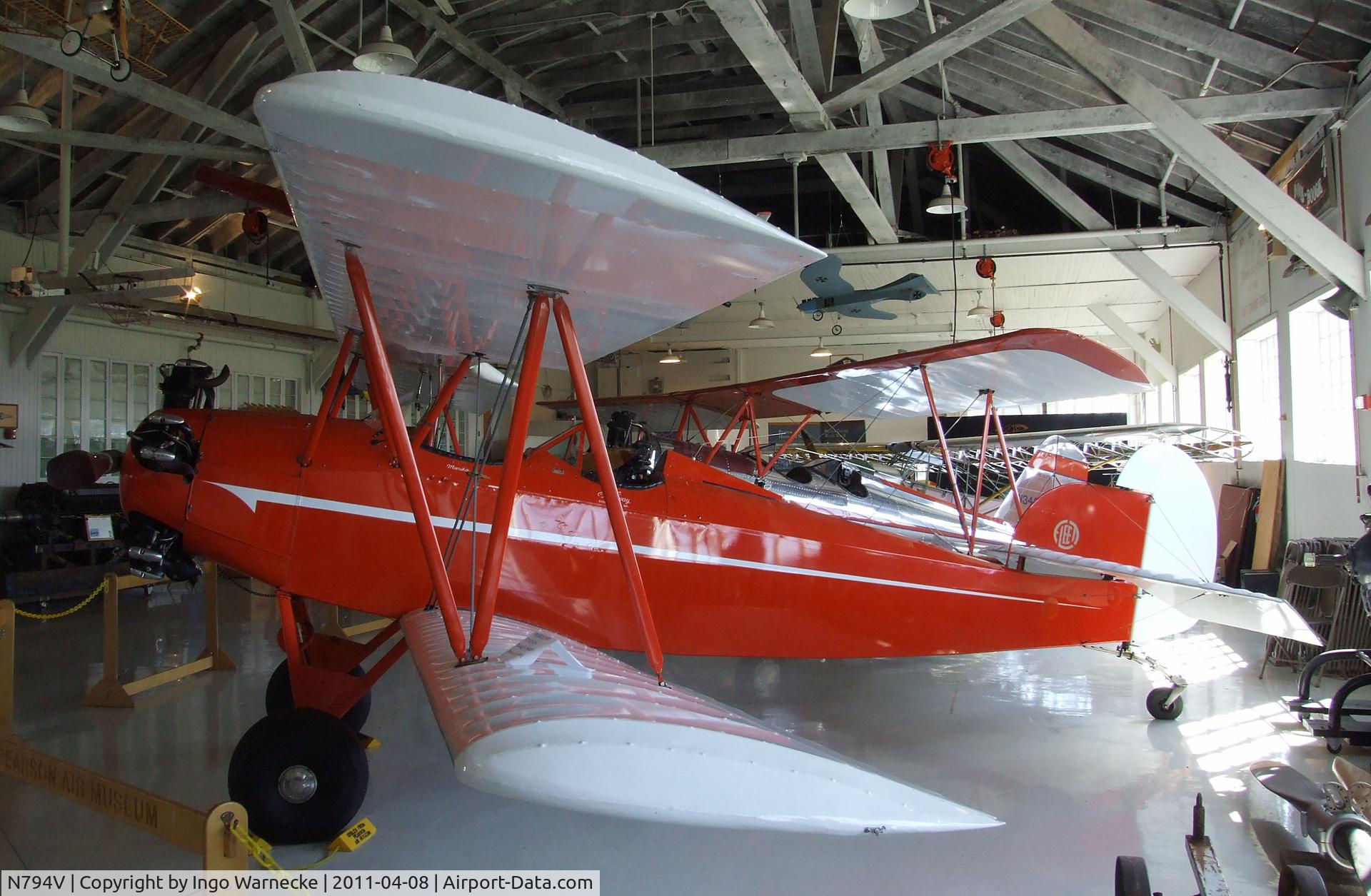 N794V, 1931 Fleet Model 7 C/N 375, Fleet 7 at the Pearson Air Museum, Vancouver WA