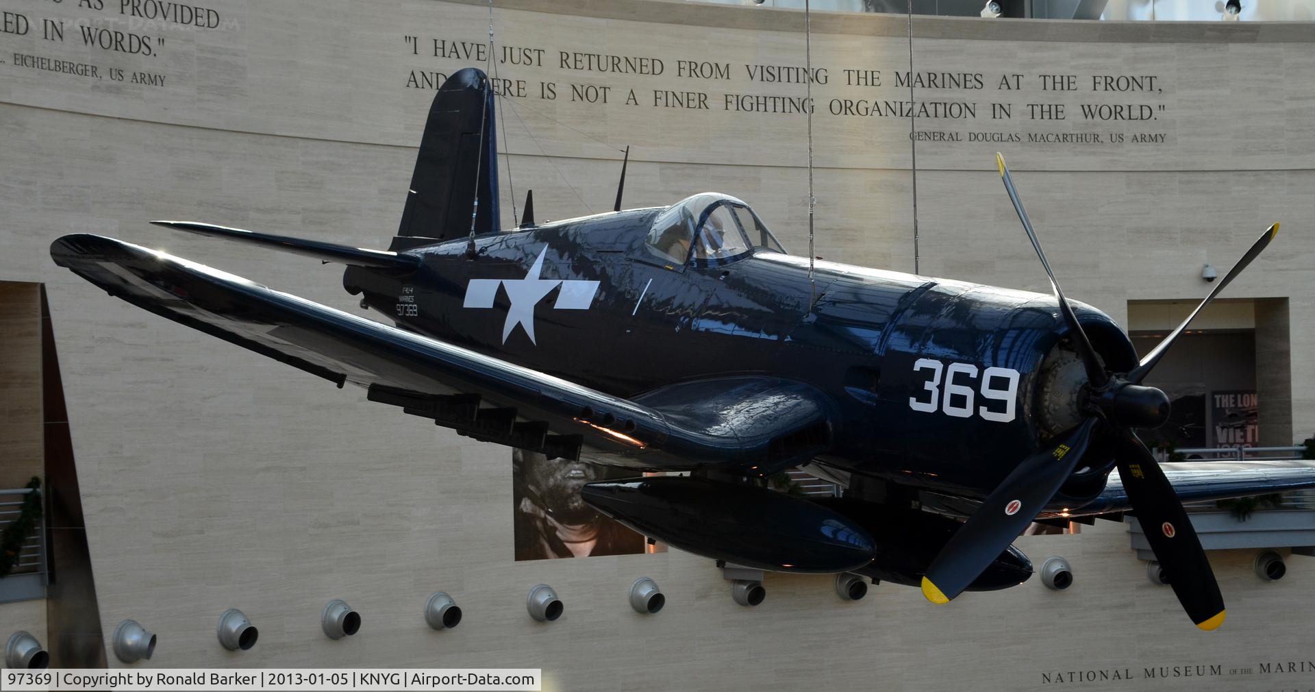 97369, Vought F4U-4 Corsair C/N 9523, USMC Museum