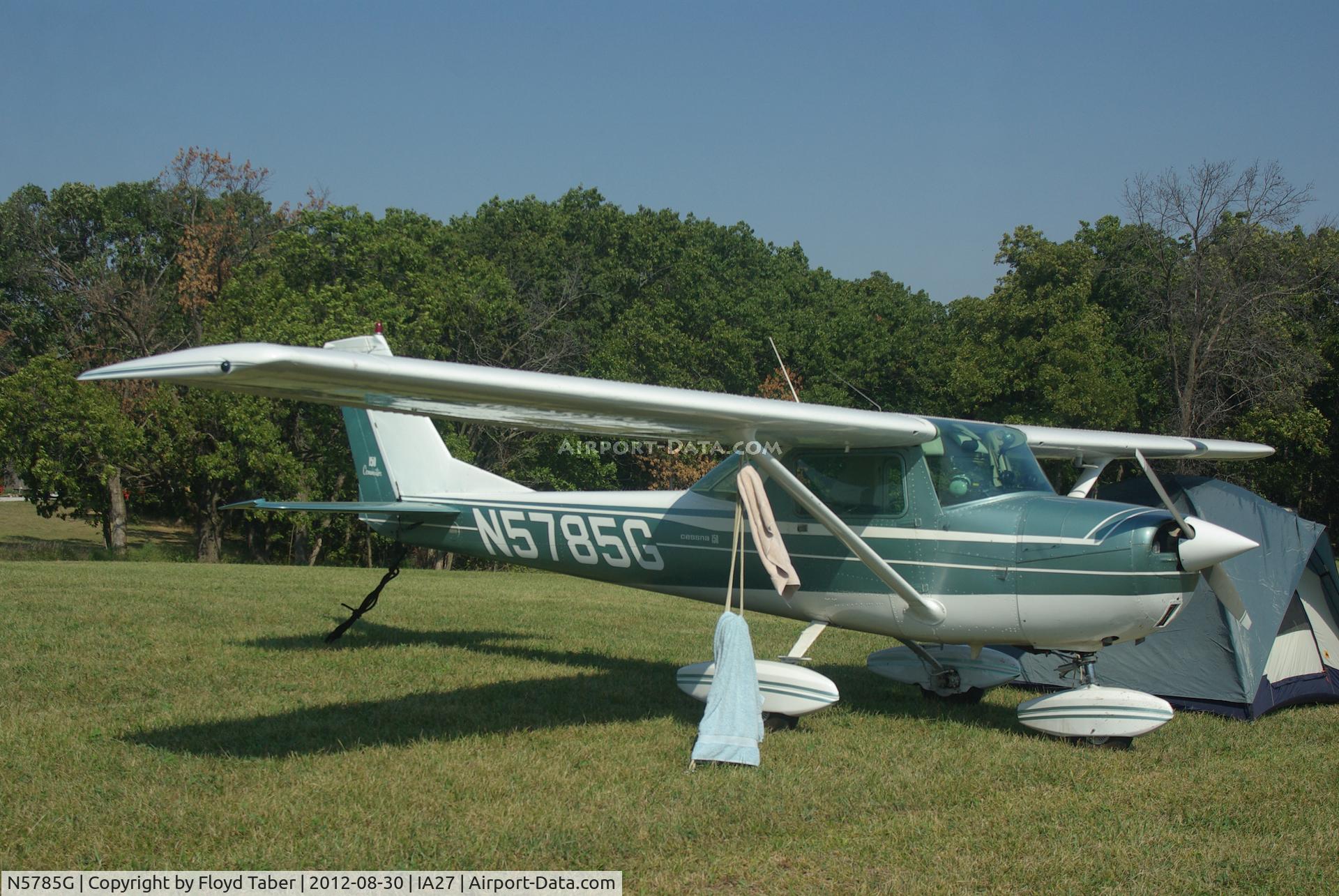 N5785G, 1969 Cessna 150K C/N 15071285, at the antique fly in