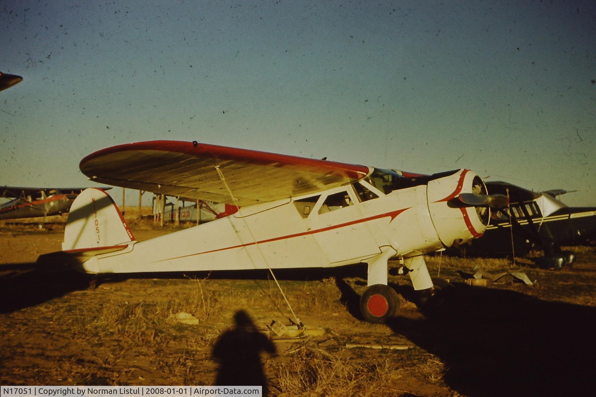 N17051, 1936 Cessna C-34 Airmaster C/N 334, N17051 at, I believe, East Colfax Airport near Denver, CO, about 1961.  Owned, operated and maintained by my father (Norman Listul) and Lloyd Tomac.