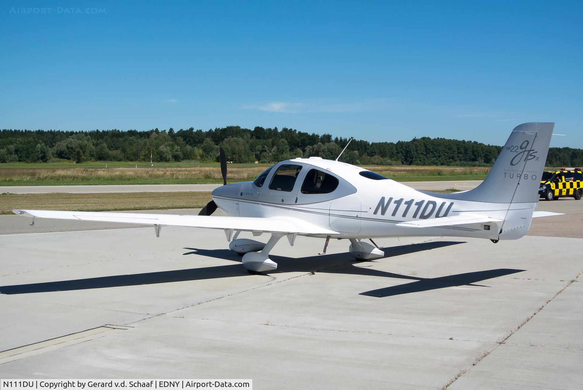 N111DU, Cirrus SR22 G3 GTS X Turbo C/N 3138, Taken at Friedrichshafen during the DO-Days
