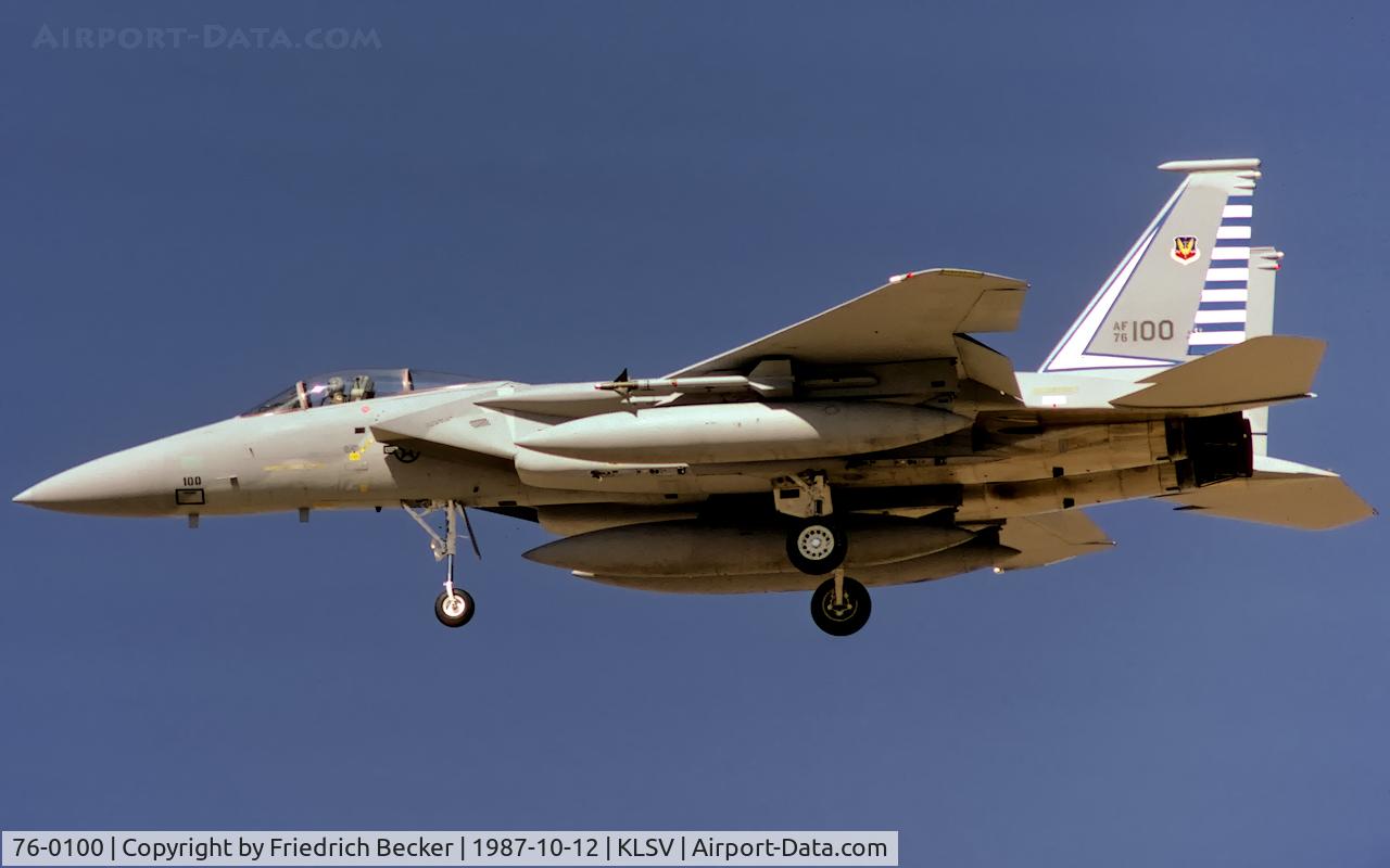 76-0100, 1975 McDonnell Douglas F-15A Eagle C/N 0298/A252, on final