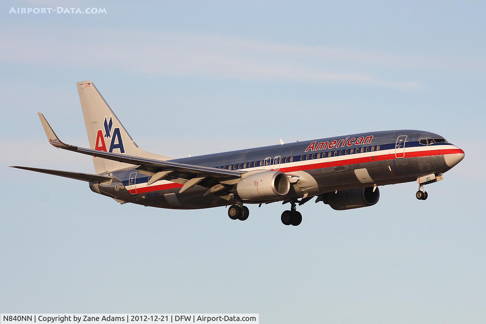 N840NN, 2010 Boeing 737-823 C/N 33518, American Airlines at DFW Airport