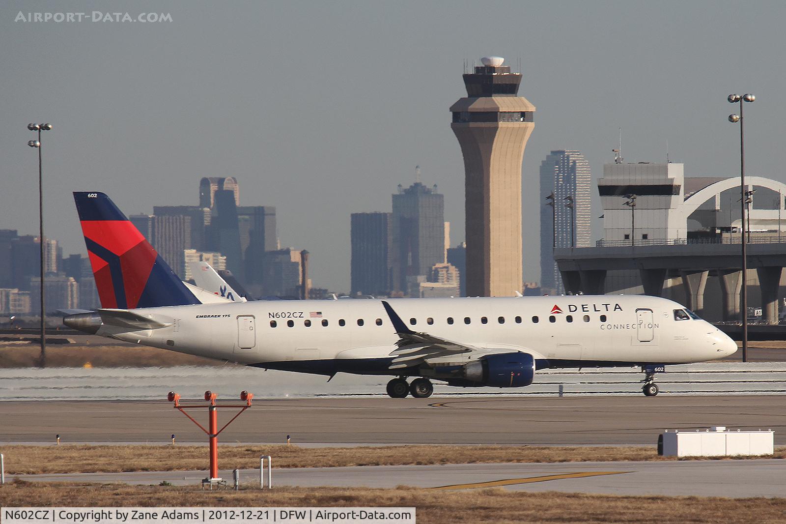N602CZ, 2007 Embraer 175LR (ERJ-170-200LR) C/N 17000171, Delta Connection at DFW Airport