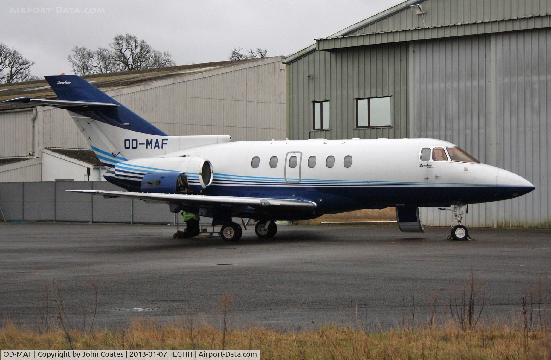 OD-MAF, 2003 Raytheon Hawker 800XP C/N 258631, Receiving attention at JETS