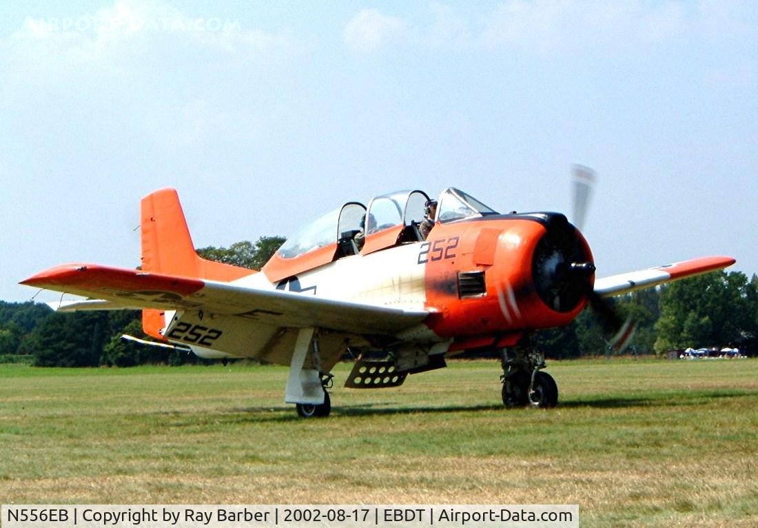 N556EB, 1985 North American T-28C Trojan Trojan C/N 226-143 (140566), North American T-28C Trojan [226-143] Schaffen-Diest~OO 17/08/2002. Also marked 