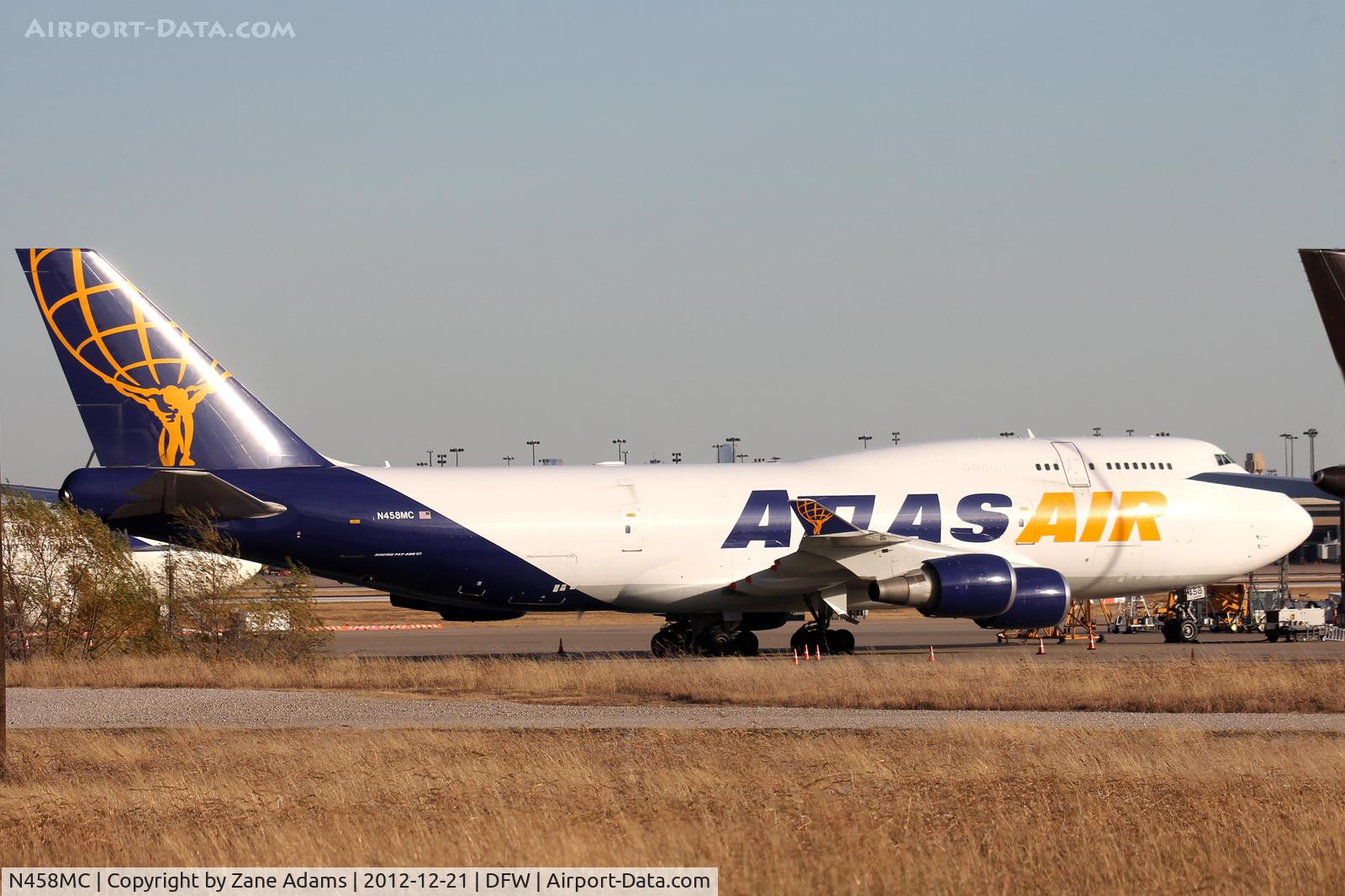 N458MC, 1994 Boeing 747-446F C/N 26356, Atlas Air on the UPS Ramp at DFW Airport