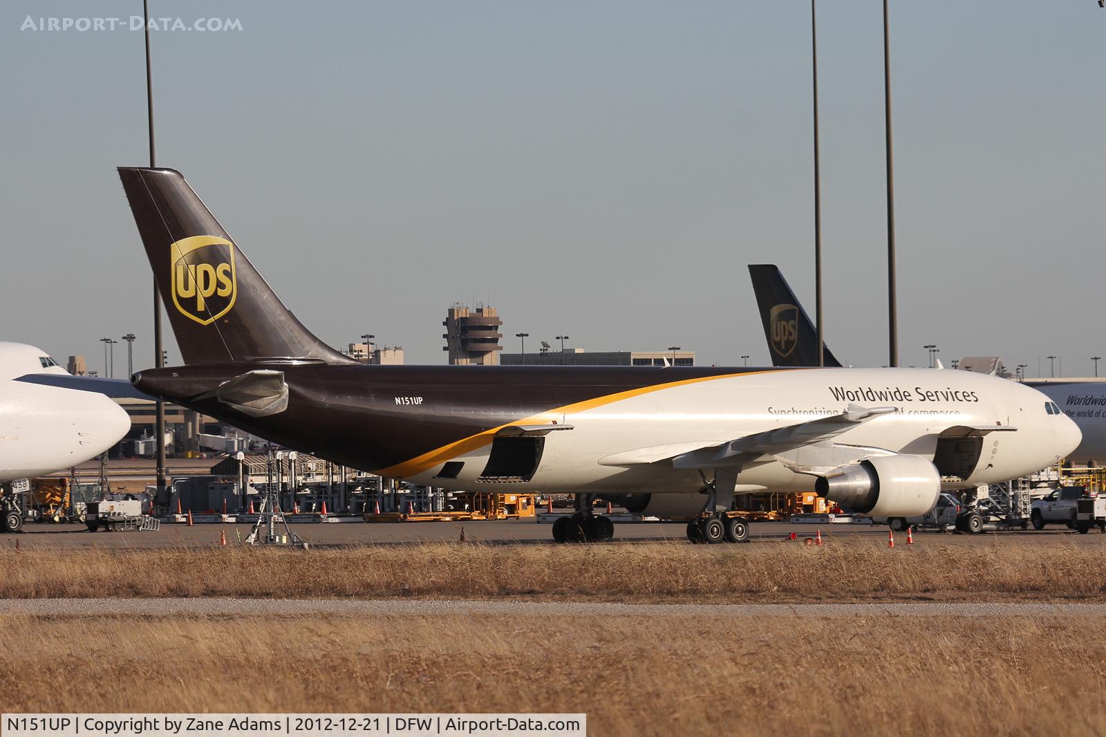 N151UP, 2003 Airbus A300F4-622R C/N 834, On the UPS ramp at DFW Airport