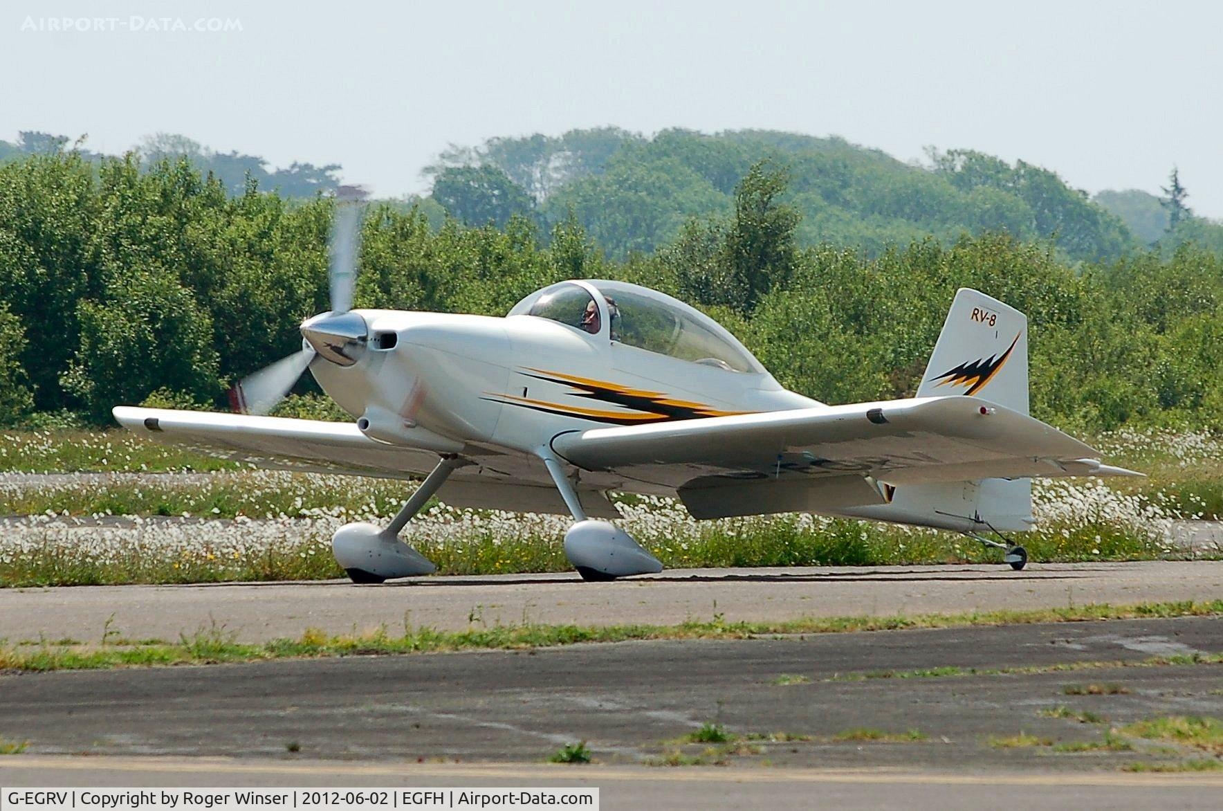 G-EGRV, 2007 Vans RV-8 C/N PFA 303-13639, Resident Vans RV-8. Previously registered G-PHMG.