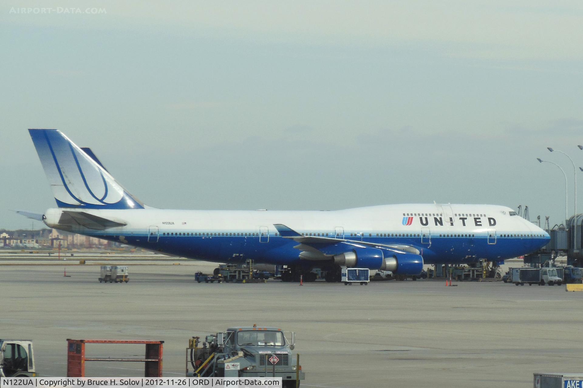N122UA, 1999 Boeing 747-422 C/N 29168, At O'Hare International Airport