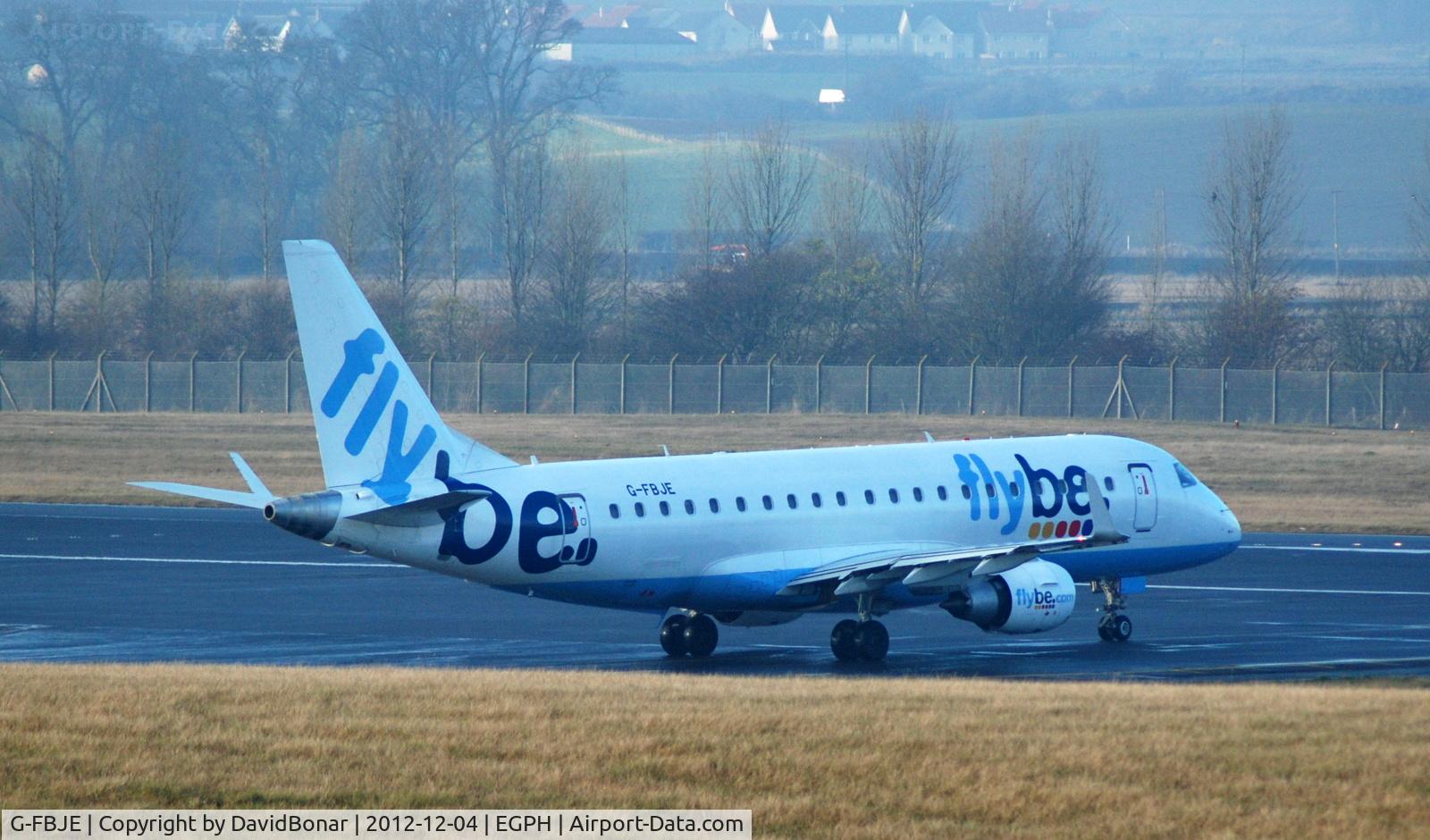 G-FBJE, 2012 Embraer 175STD (ERJ-170-200) C/N 17000336, Lining up on a Winter morning for a 24 departure