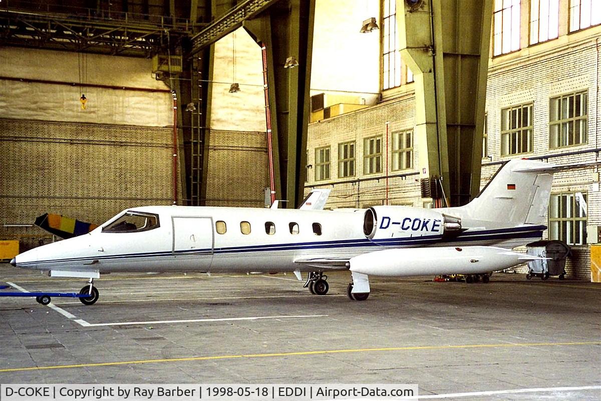 D-COKE, 1981 Gates Learjet 35A C/N 35A-447, Learjet 35A [35A-447] Berlin-Tempelhof~D 18/05/1998.