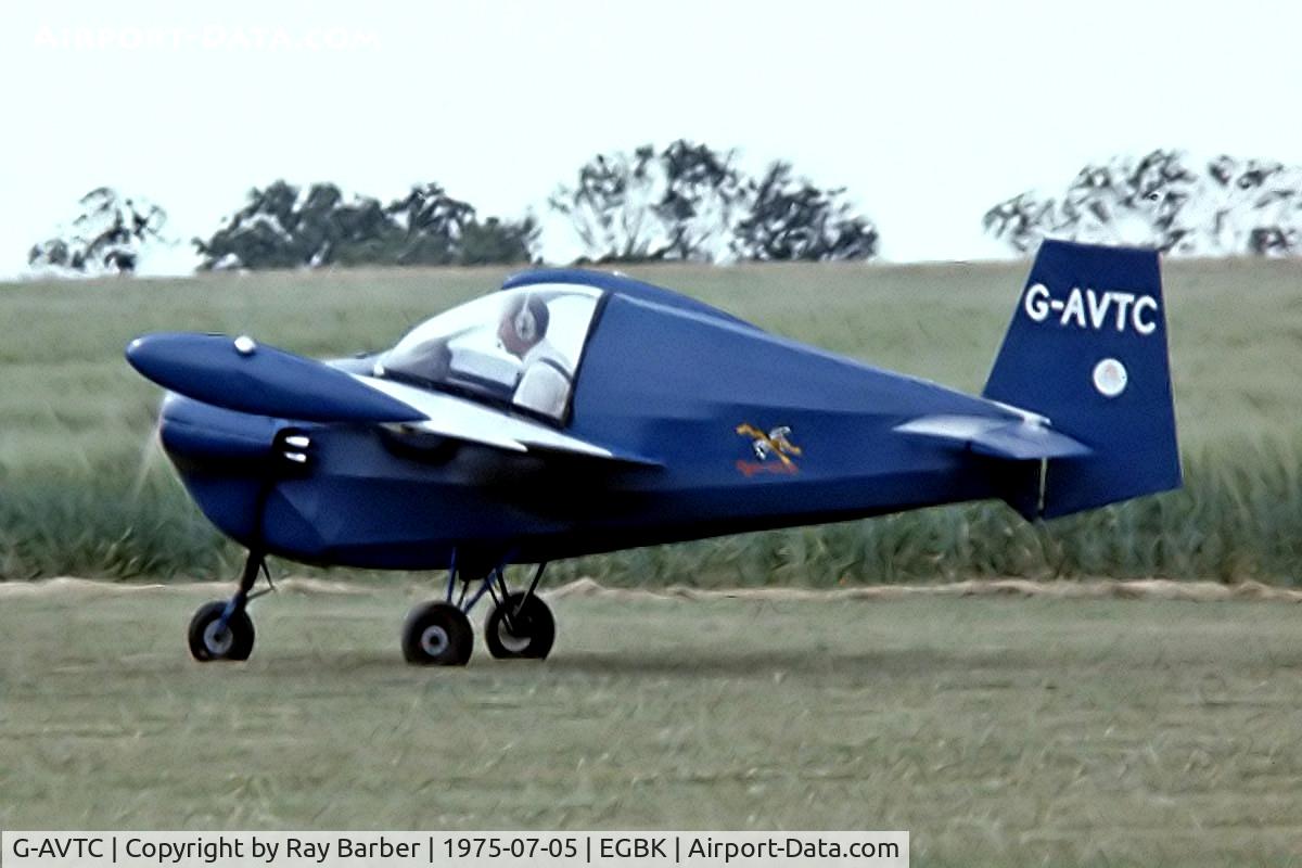G-AVTC, 1967 Slingsby T-66 Nipper 3 C/N S106, Tipsy T.66 Nipper IIIA [S106] Sywell~G 05/07/1975. Image taken from a slide.