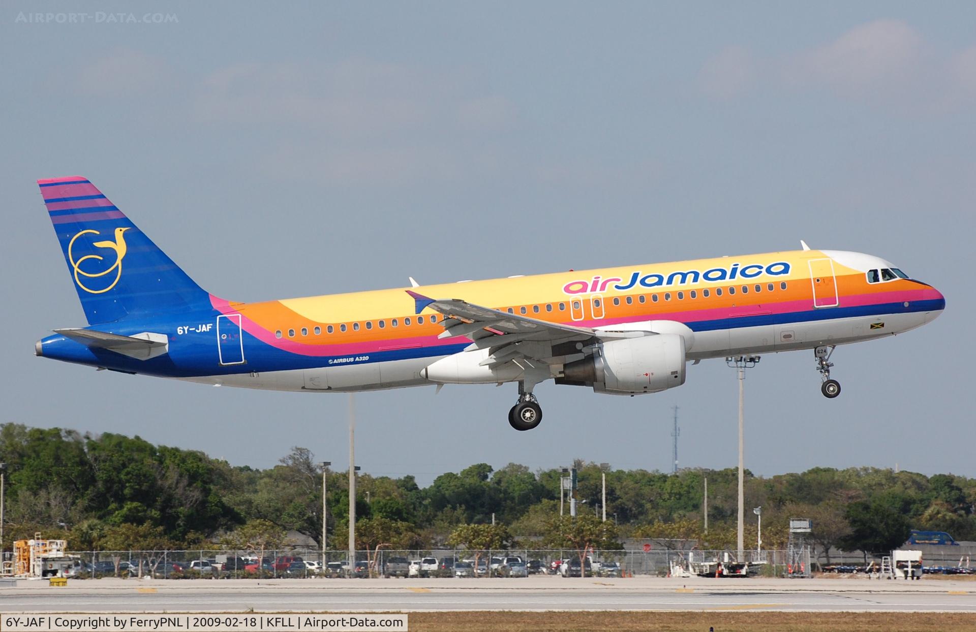 6Y-JAF, 1996 Airbus A320-214 C/N 624, No longer Air Jamaica