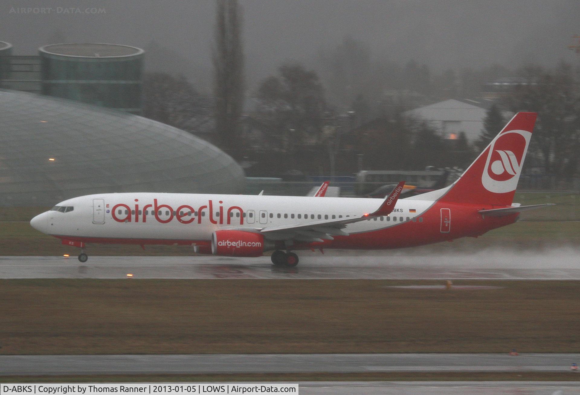 D-ABKS, 2011 Boeing 737-86J C/N 36880, Air Berlin Boeing 737