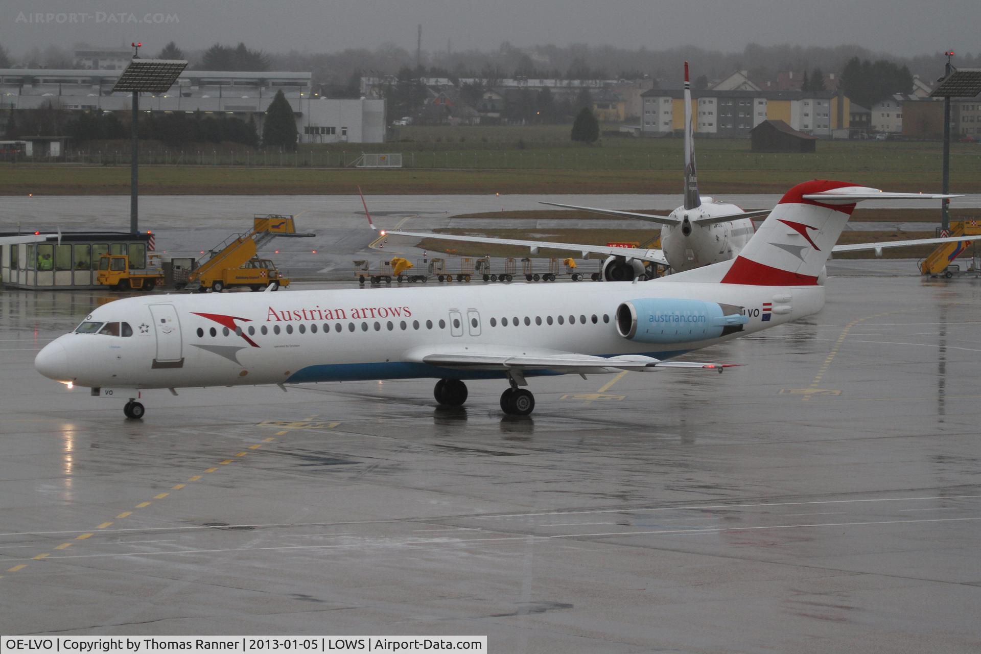 OE-LVO, 1993 Fokker 100 (F-28-0100) C/N 11460, Austrian Arrows Fokker 100