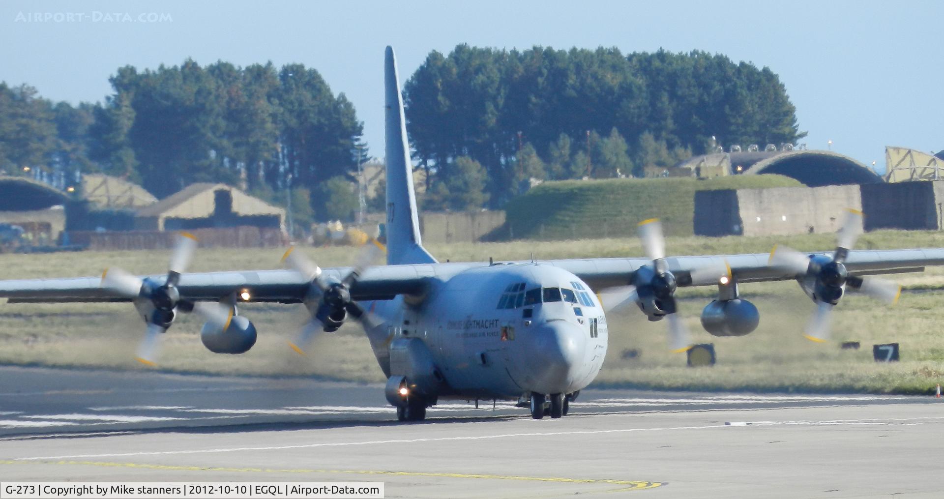 G-273, 1993 Lockheed C-130H-30 Hercules C/N 382-5273, 336sqn C-130H-30 Hercules arrives at Leuchars