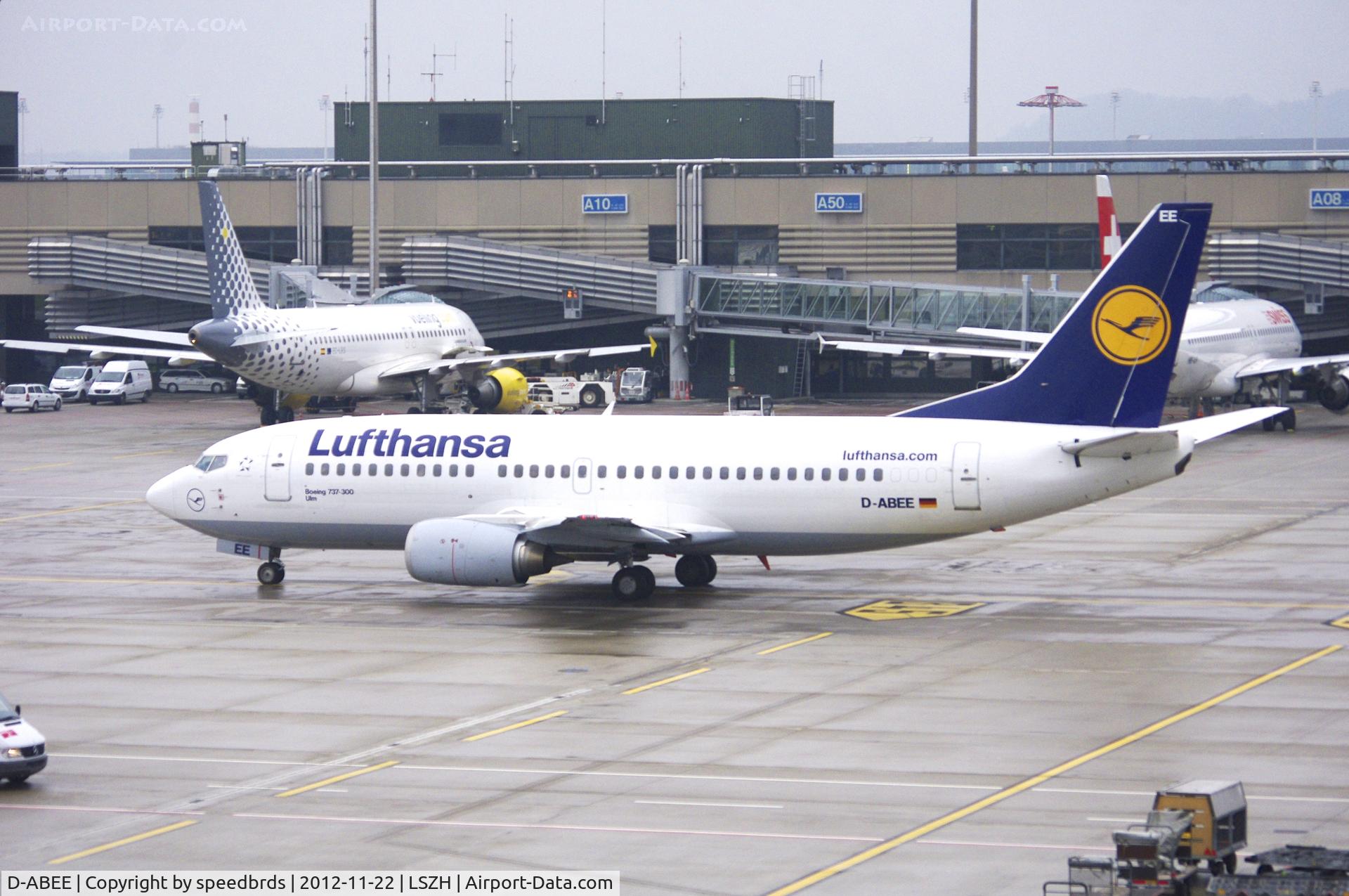 D-ABEE, 1991 Boeing 737-330 C/N 25216, Lufthansa 'Ulm' Boeing 737