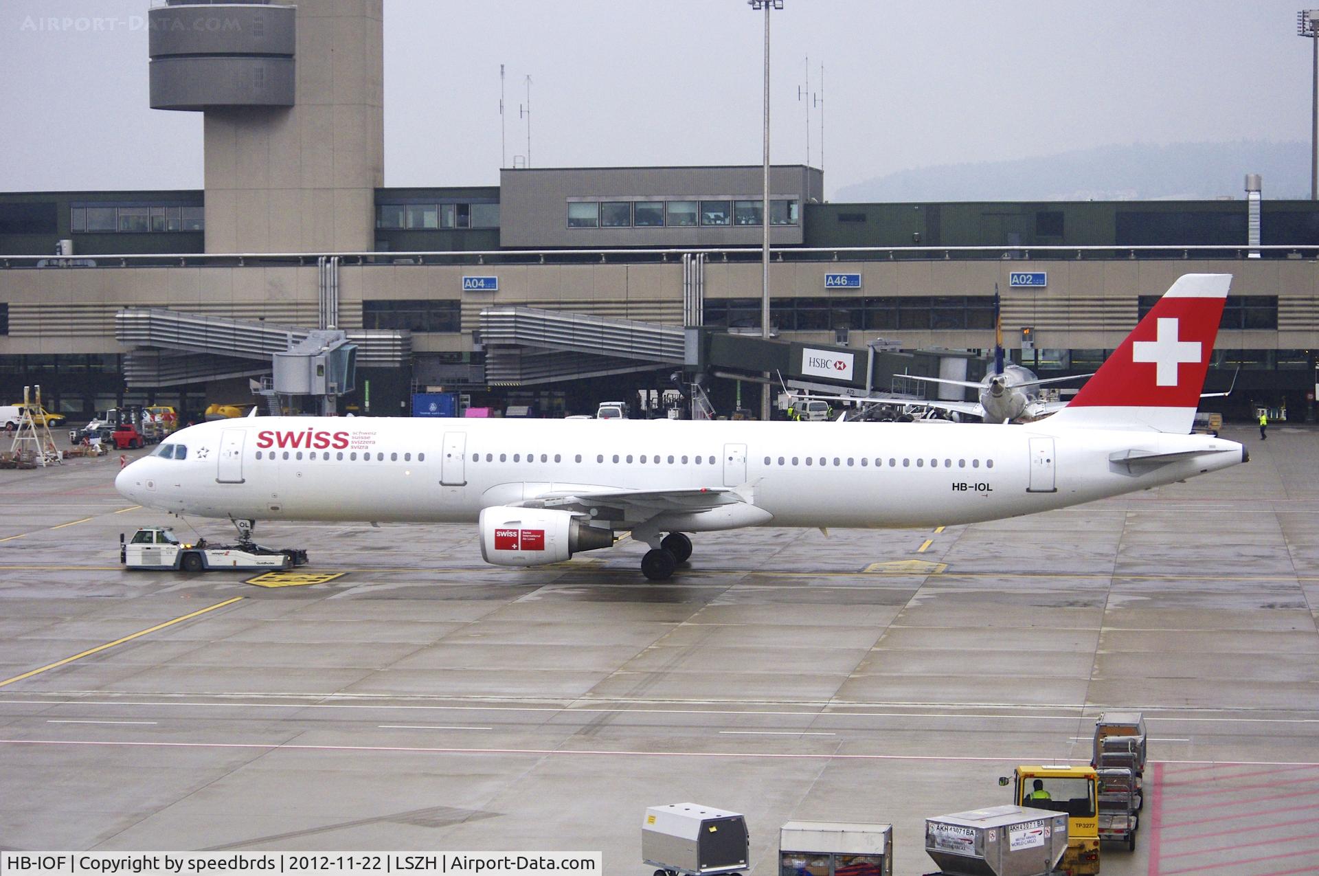 HB-IOF, 1995 Airbus A321-111 C/N 541, Swiss International Airbus A321