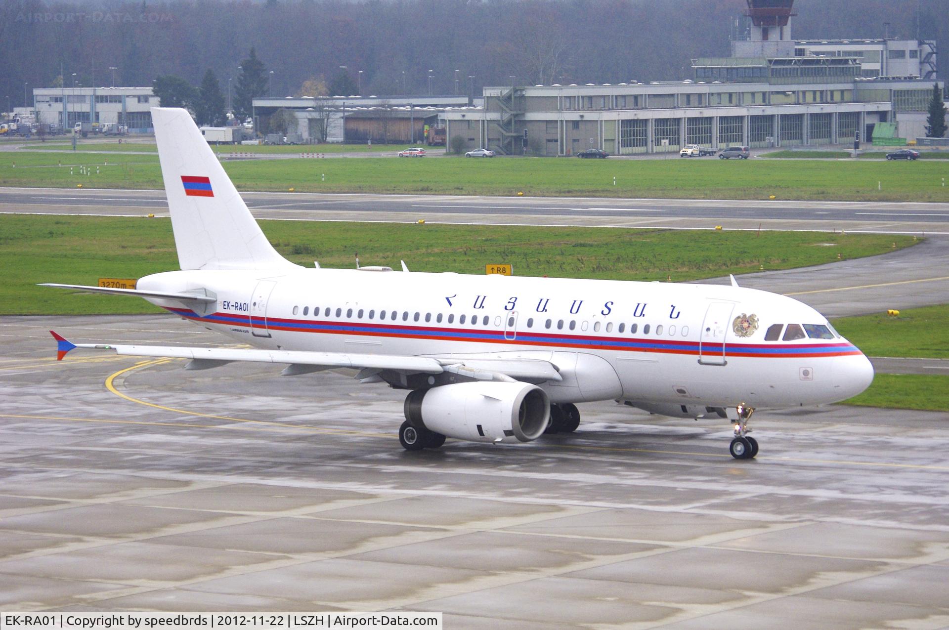 EK-RA01, 1998 Airbus A319-132 C/N 0913, Armenian presidential aircraft