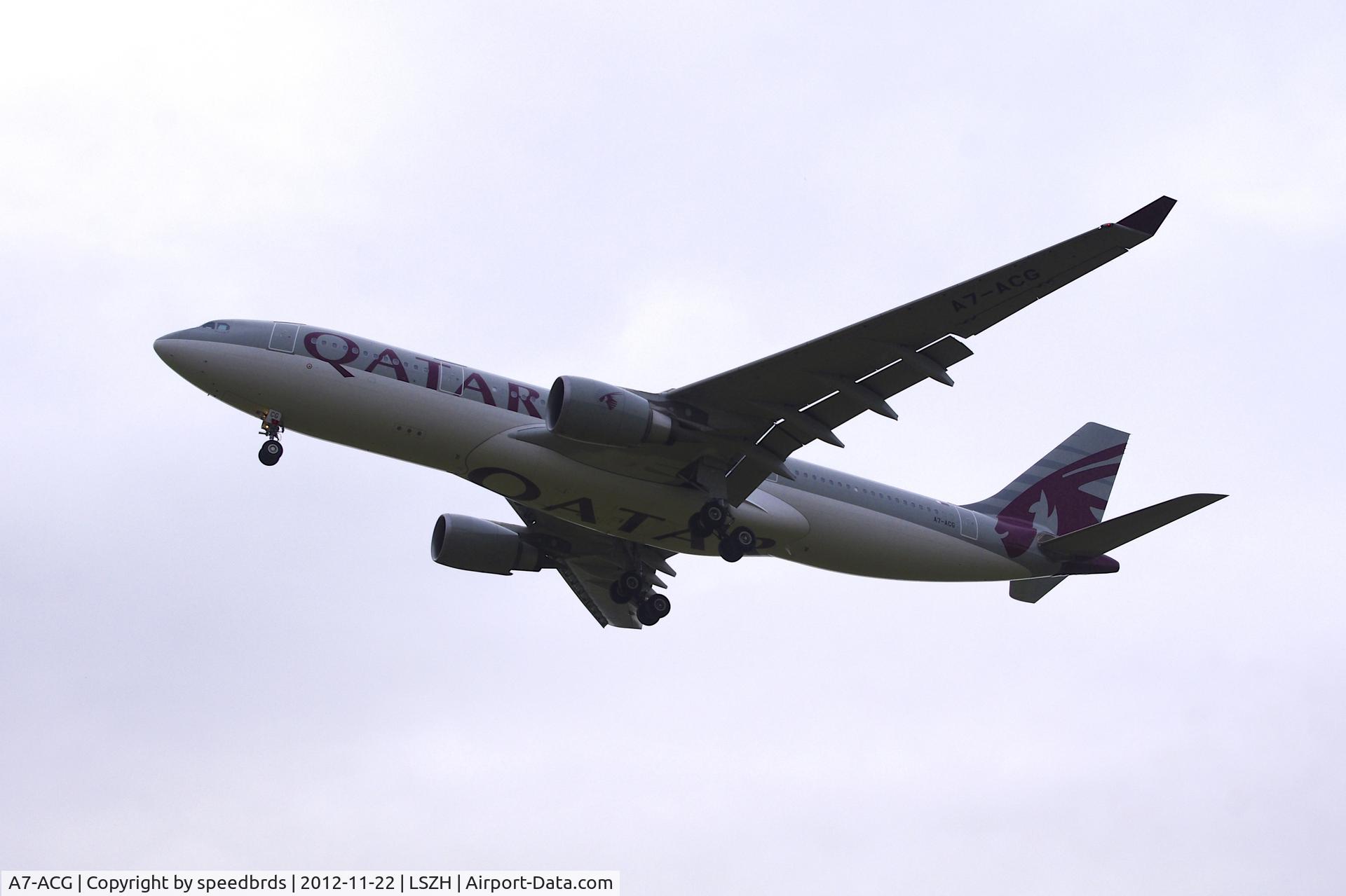 A7-ACG, 2006 Airbus A330-202 C/N 743, Qatar Airways Airbus A330 on final
