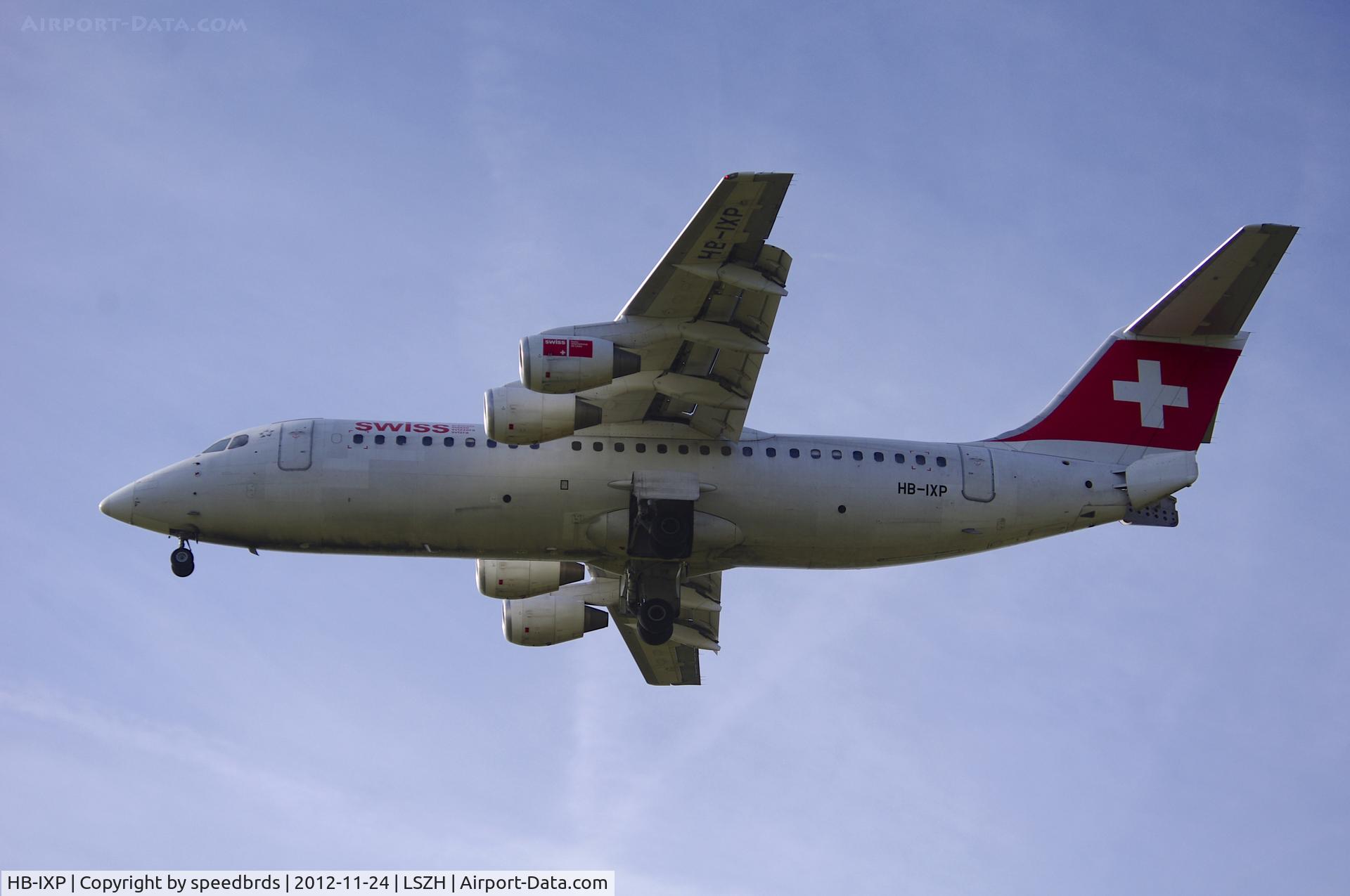 HB-IXP, 1996 British Aerospace Avro 146-RJ100 C/N E3283, Swiss International BAe Avro 146