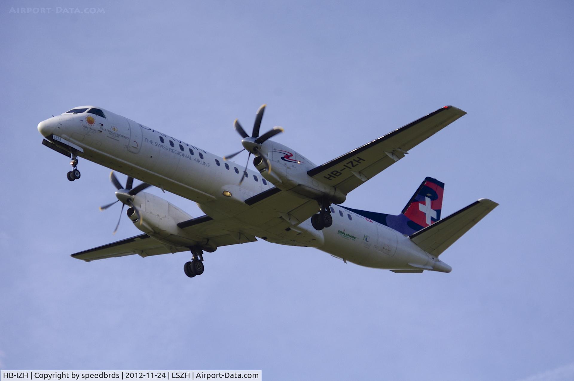 HB-IZH, 1994 Saab 2000 C/N 2000-011, Darwin Airline Saab 2000
