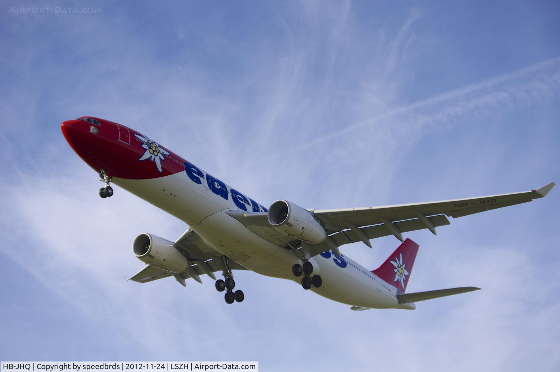 HB-JHQ, 2010 Airbus A330-343X C/N 1193, Edelweiss Airbus A330