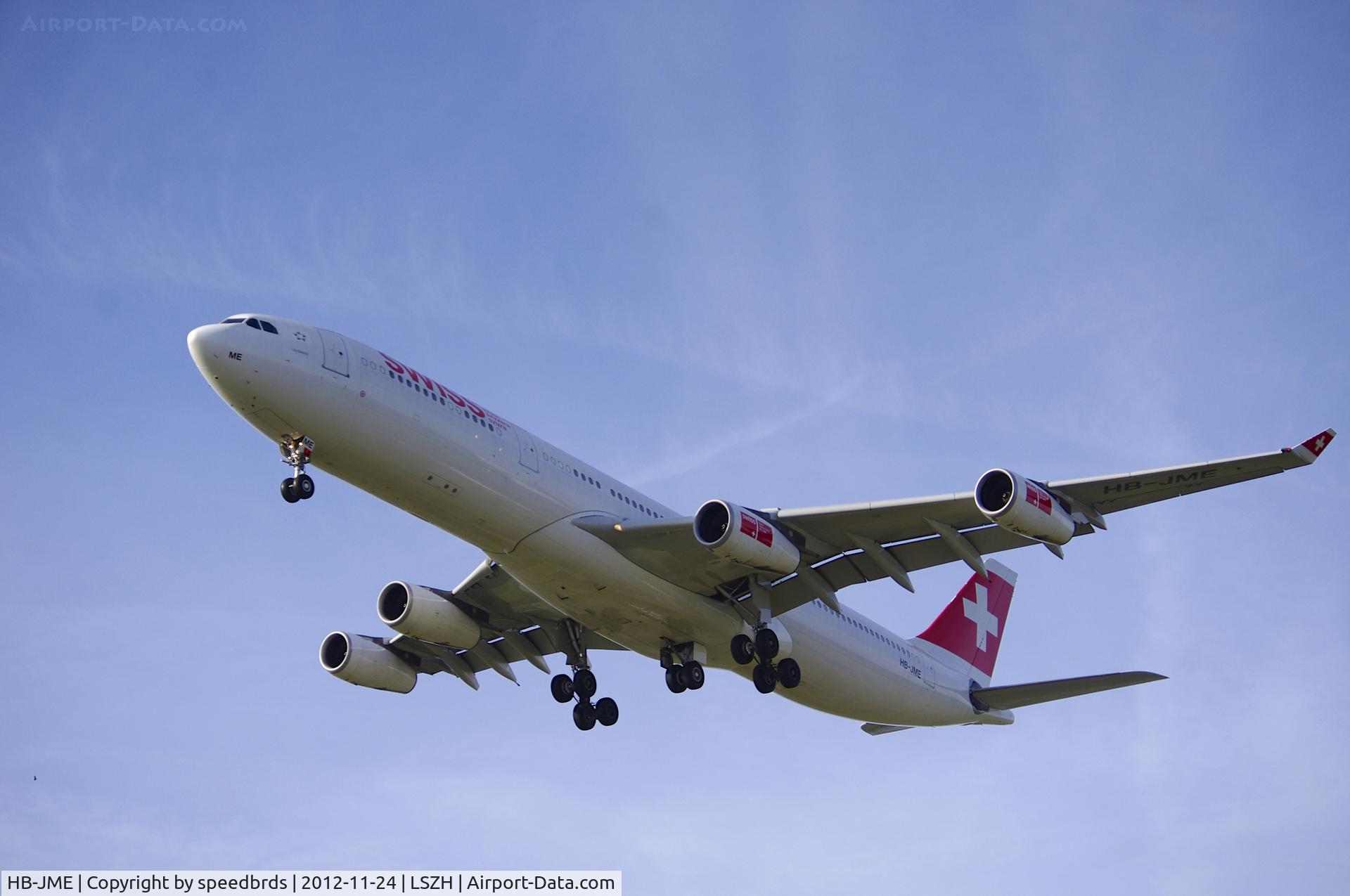 HB-JME, 2003 Airbus A340-313X C/N 559, Swiss International Airbus A340