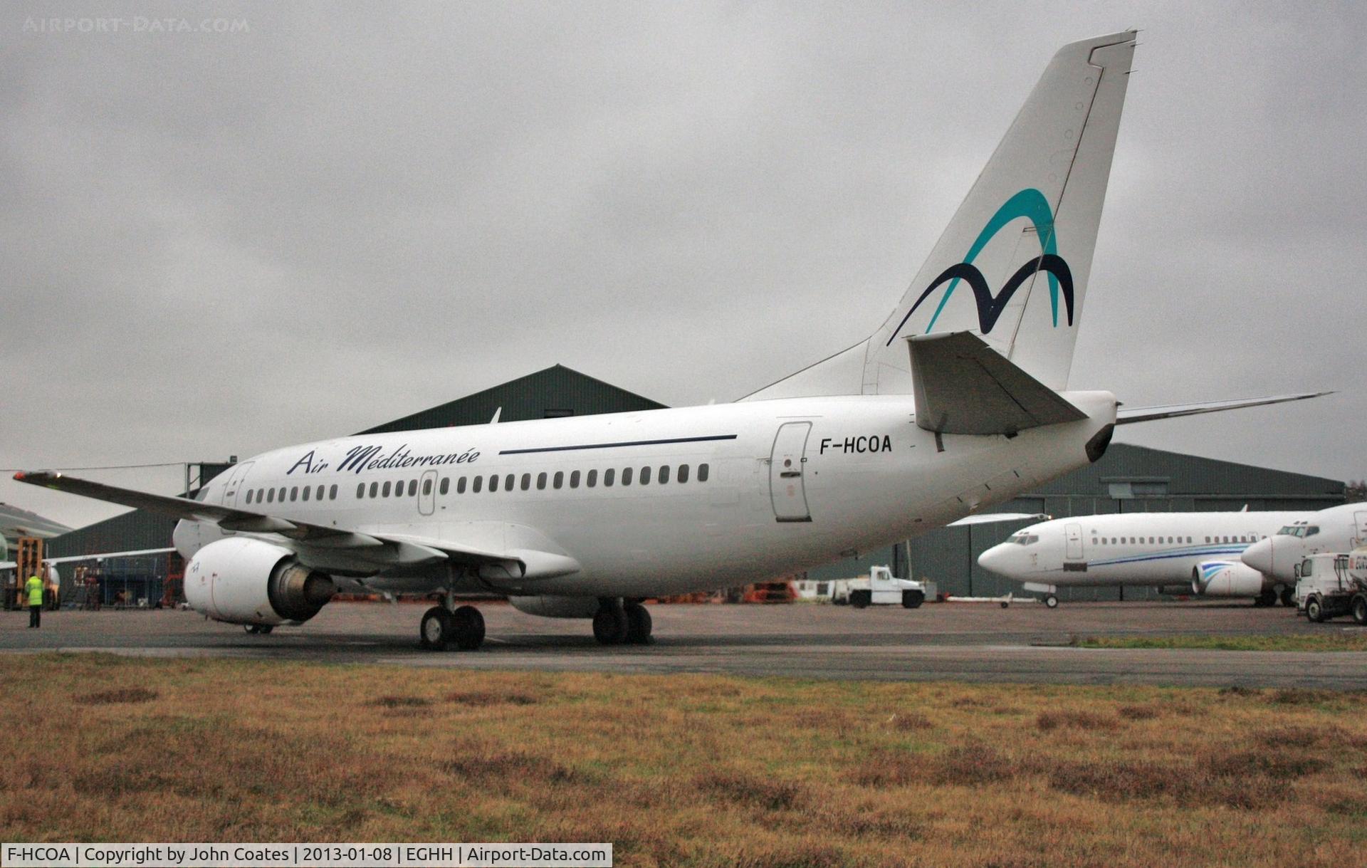 F-HCOA, 1996 Boeing 737-5L9 C/N 28084, Pushing back after service