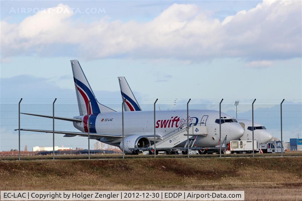 EC-LAC, 1989 Boeing 737-3M8/F C/N 24022, In small freighters corner you´ll see those bringing DHL-parcels to Spain....