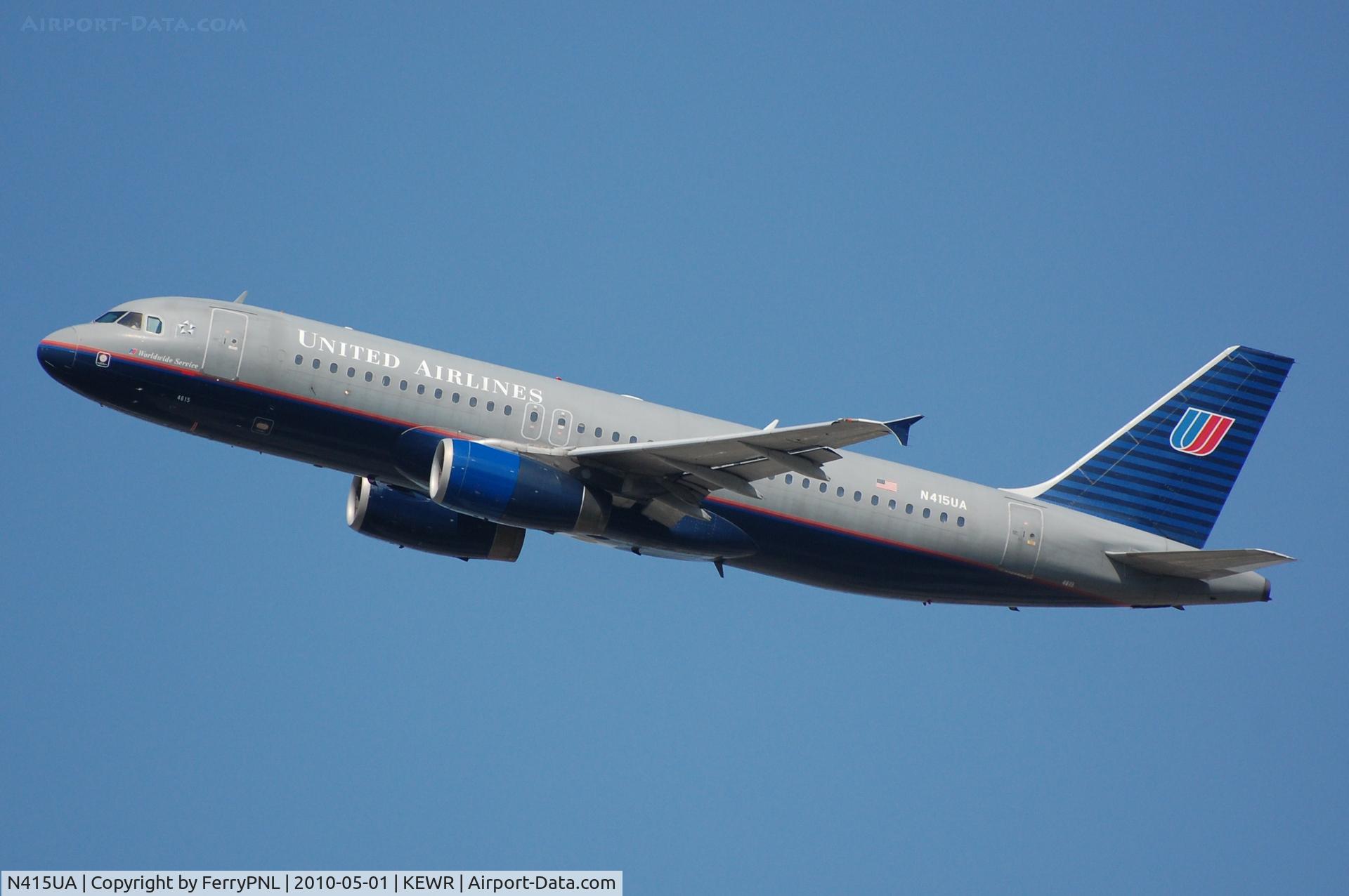 N415UA, 1994 Airbus A320-232 C/N 475, UA old cs