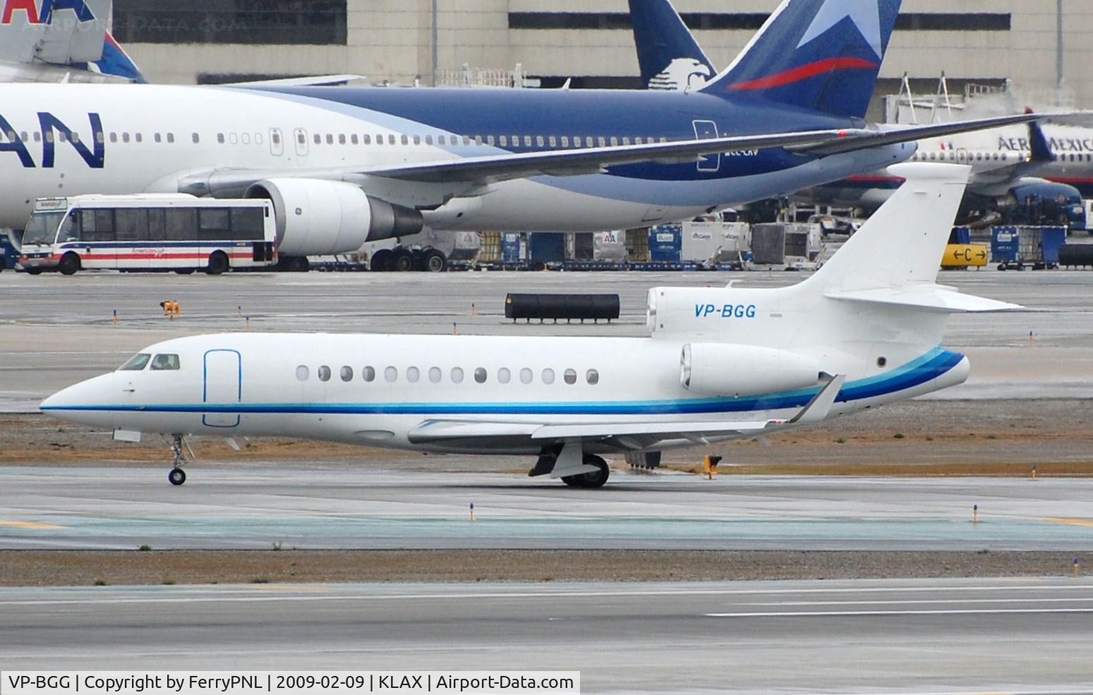VP-BGG, 2007 Dassault Falcon 7X C/N 005, Vacating runway, aircraft now French registered. CN 5