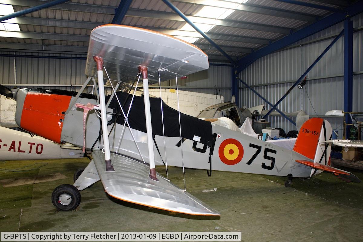 G-BPTS, 1954 CASA 1-131E Srs 2000 Jungmann C/N E3B-153, 1954 CASA 1-131E Srs 2000, c/n: E3B-153 at Derby Eggington