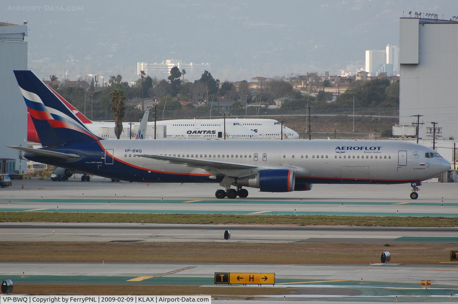 VP-BWQ, 1999 Boeing 767-341/ER C/N 30342, SU in LAX