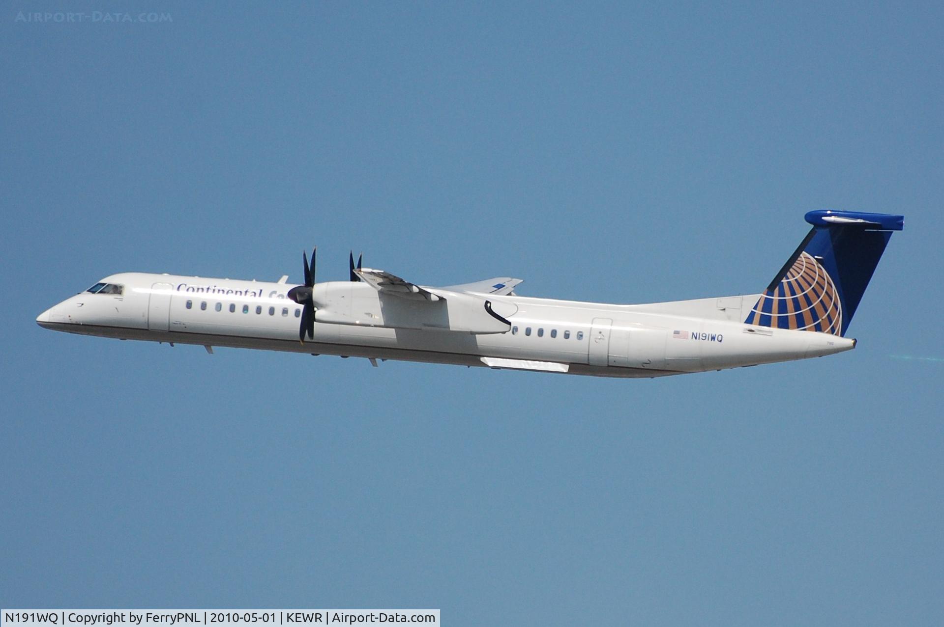 N191WQ, 2008 Bombardier DHC-8-402 Dash 8 C/N 4191, Dash 8 departure